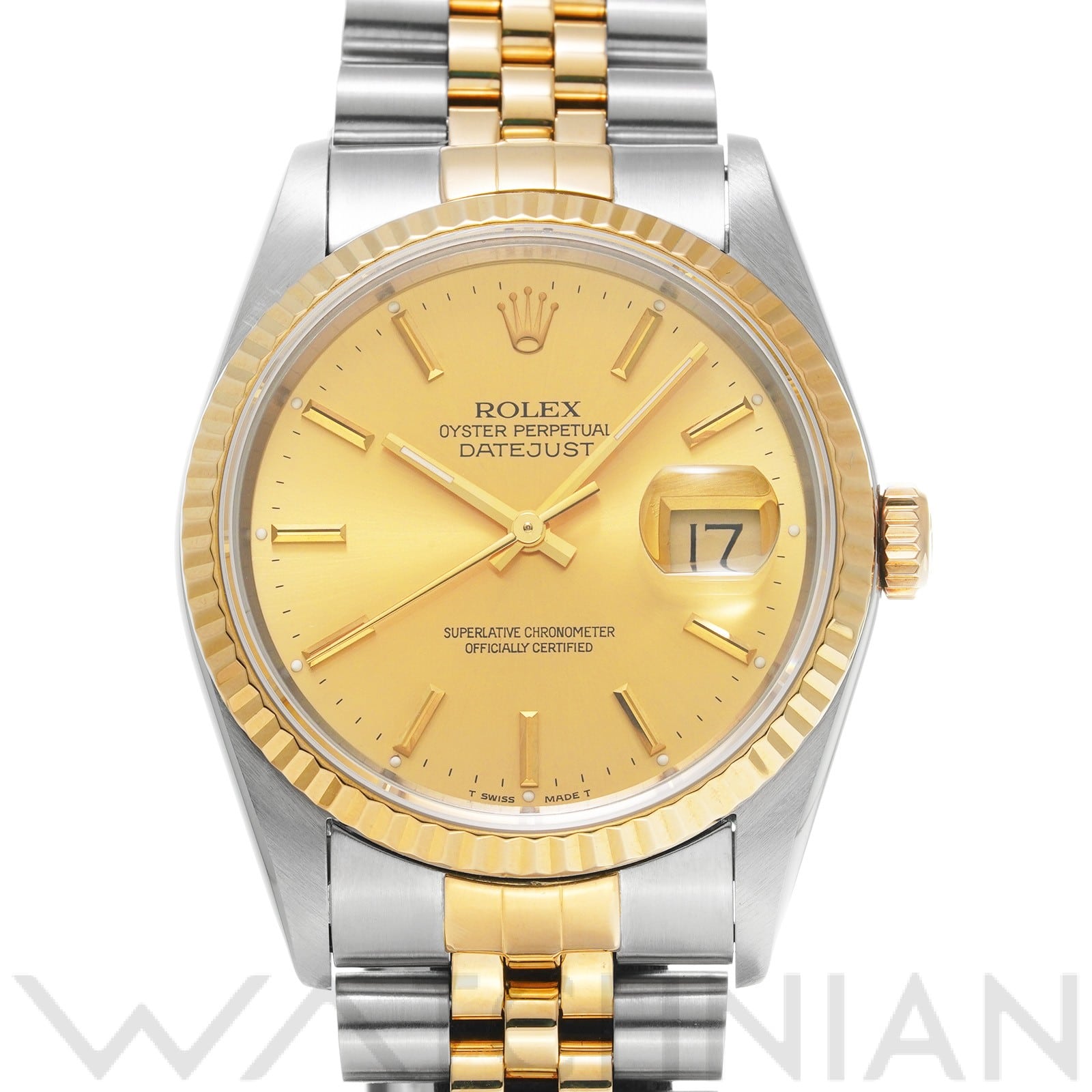 ロレックス デイトジャスト 16233 シャンパン メンズ 時計 【中古】【wristwatch】