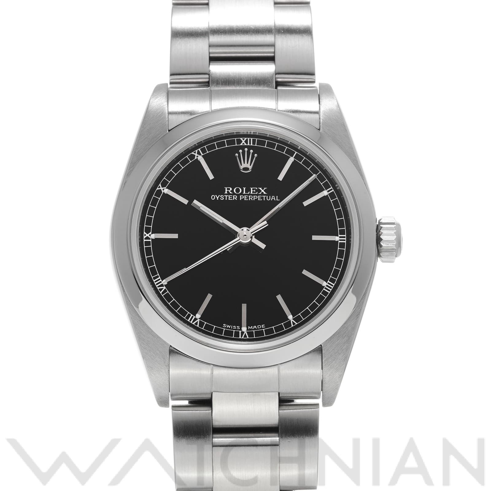 オイスターパーペチュアル 77080 A番(1999年頃製造) ブラック ロレックス ROLEX ユニセックス 【中古】