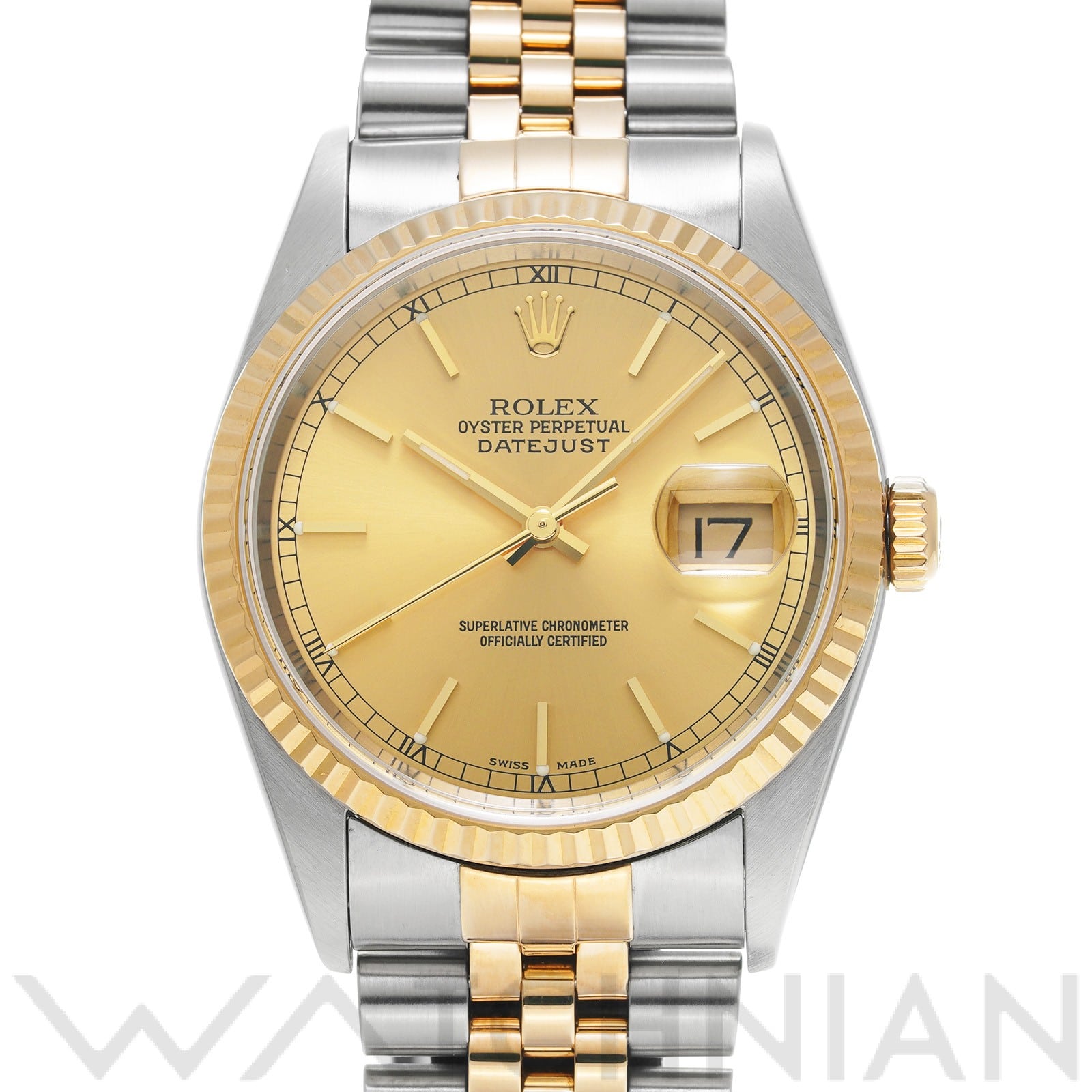 ロレックス デイトジャスト 16233 シャンパン メンズ 時計 【中古】【wristwatch】