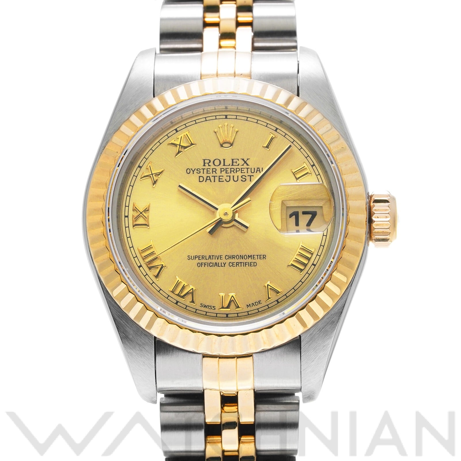 ロレックス デイトジャスト 69173 シャンパン レディース 時計 【中古】【wristwatch】