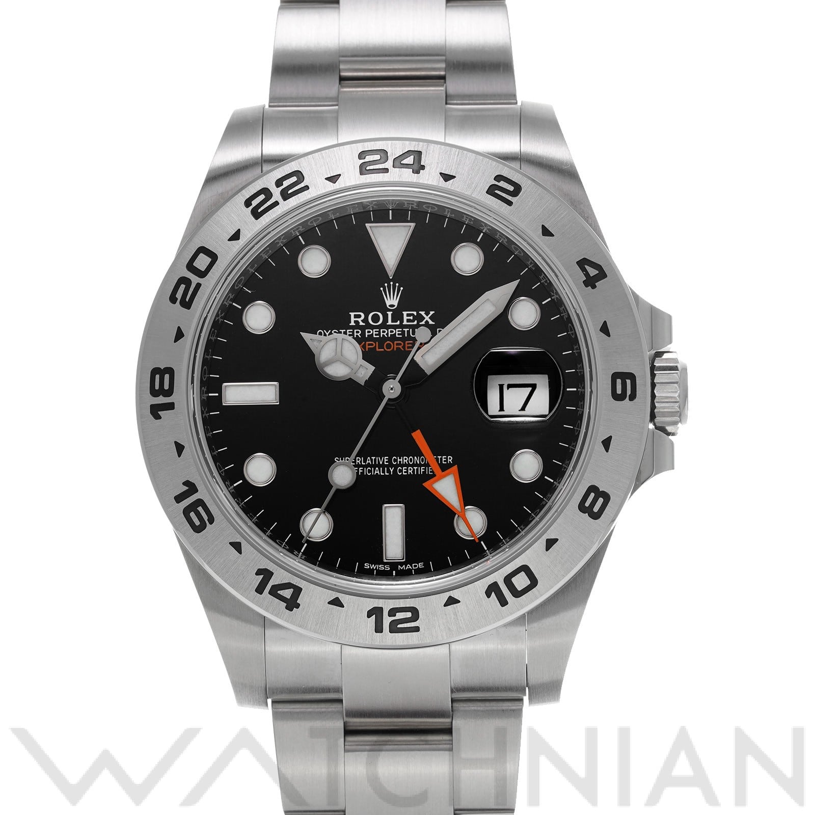 ロレックス エクスプローラーII 216570 ブラック メンズ 時計 【中古】【wristwatch】