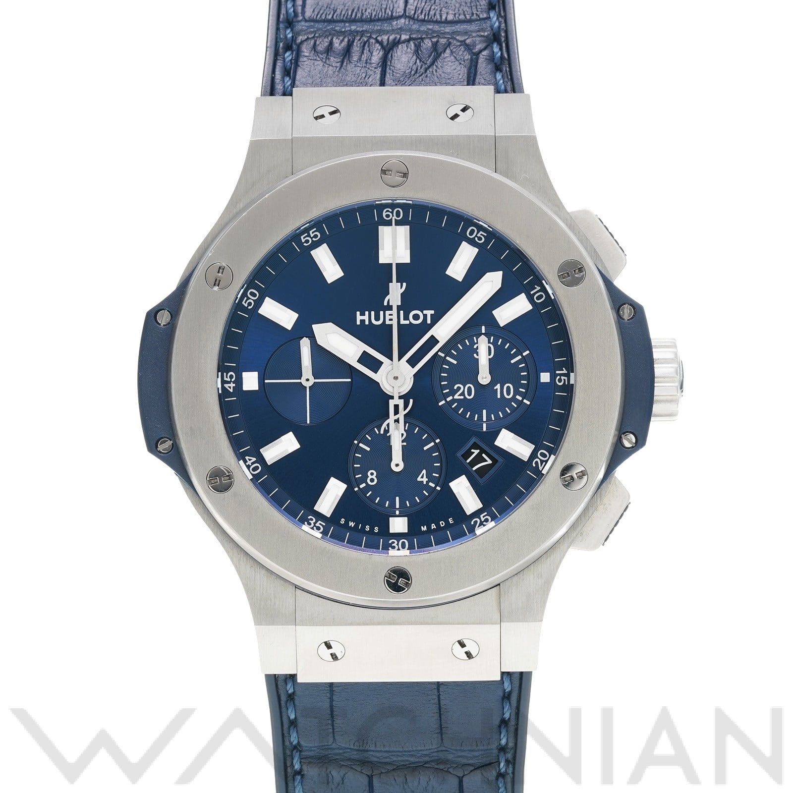 ビッグバン スチール ブルー 301.SX.7170.LR ブルー ウブロ HUBLOT メンズ 【中古】