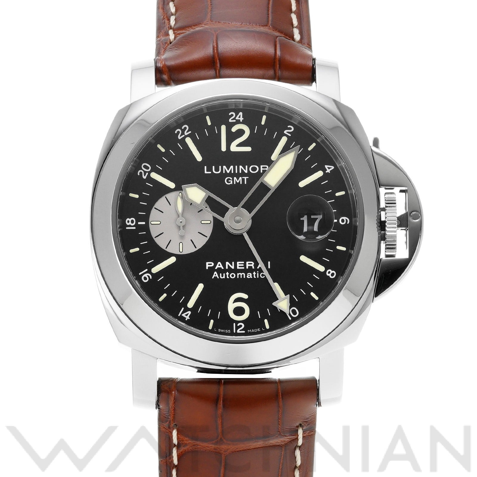 ルミノール GMT PAM00088 R番(2015年製造) ブラック パネライ OFFICINE PANERAI メンズ 【中古】