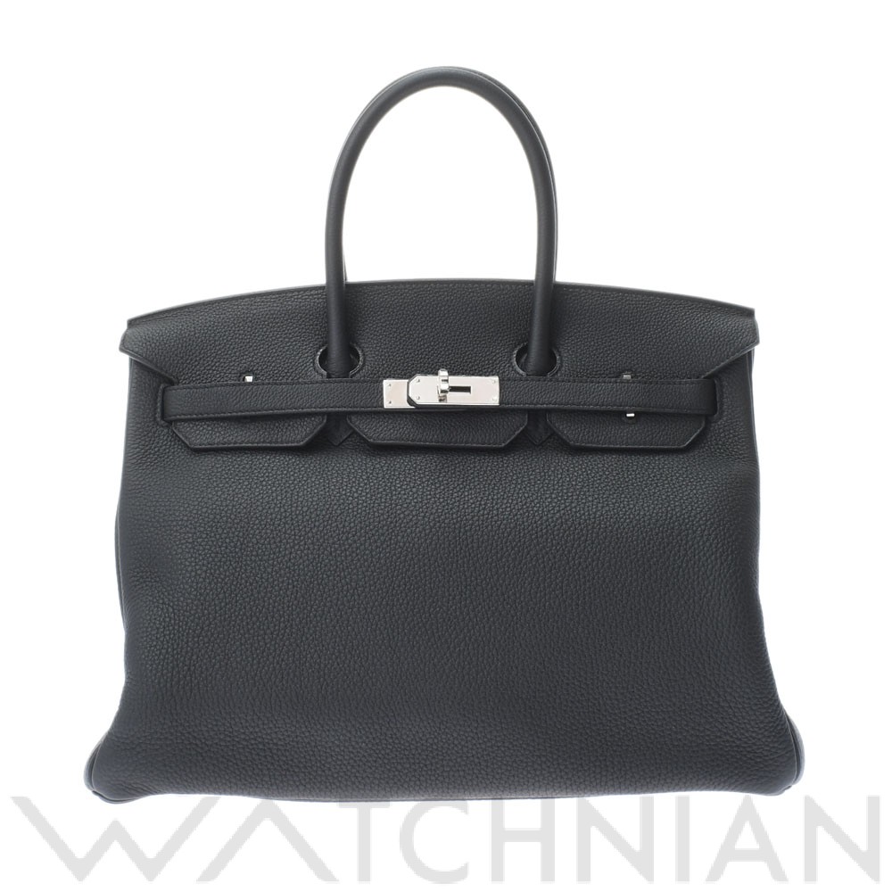 エルメス / HERMES バーキン 35 黒/パラジウム金具 トゴ ユニセックス バッグ 【未使用】【bag】