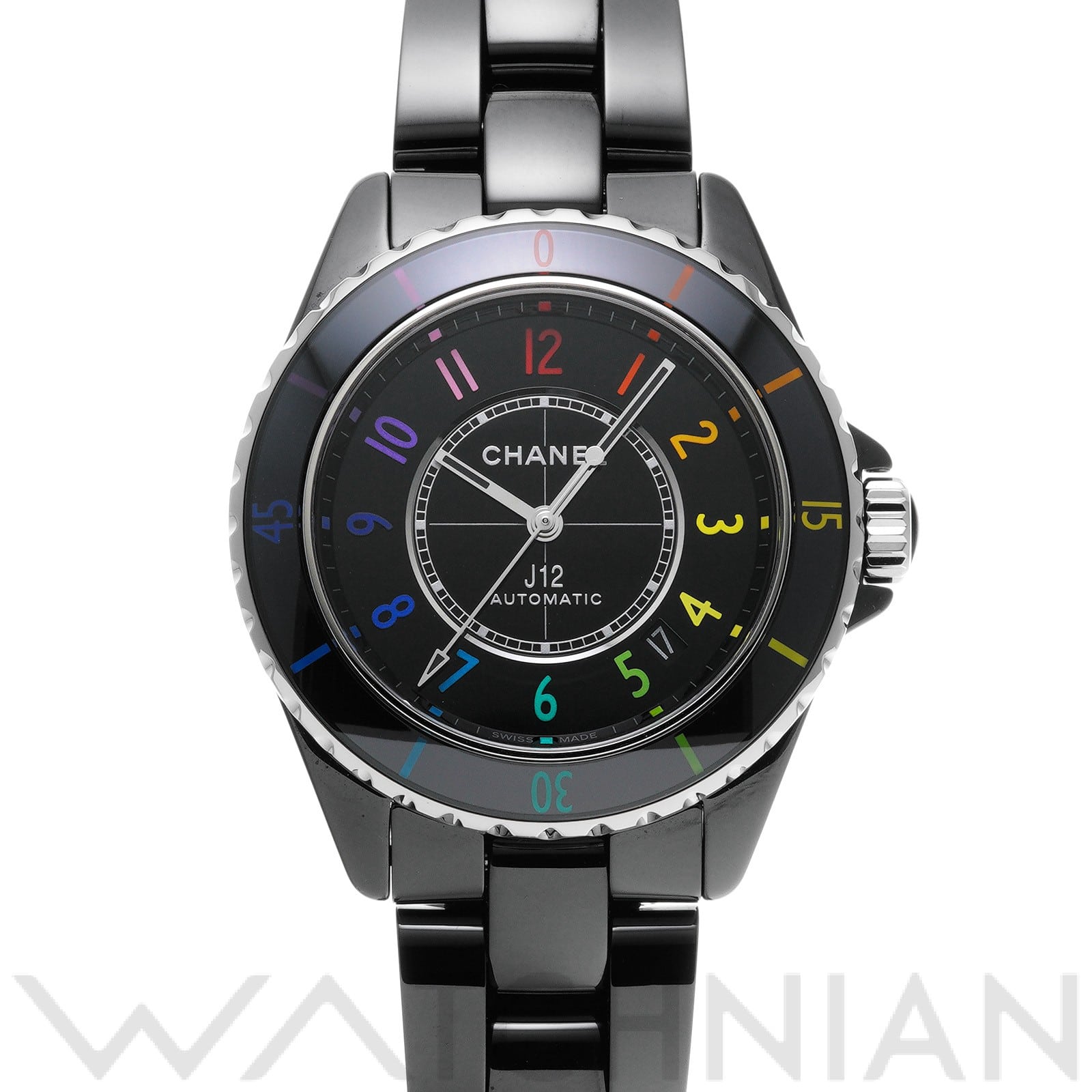 シャネル / CHANEL J12 エレクトロ キャリバー12.1 38MM H7122 ブラック メンズ 時計 【中古】【wristwatch】