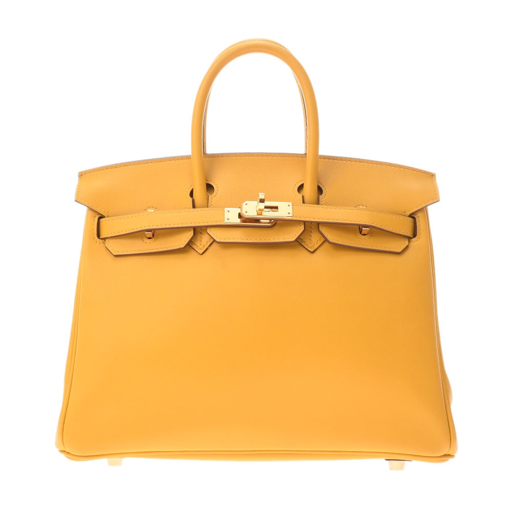 エルメス / HERMES バーキン 25 ジョーヌアンブル/ゴールド金具 ヴォースイフト レディース バッグ 【未使用】【bag】