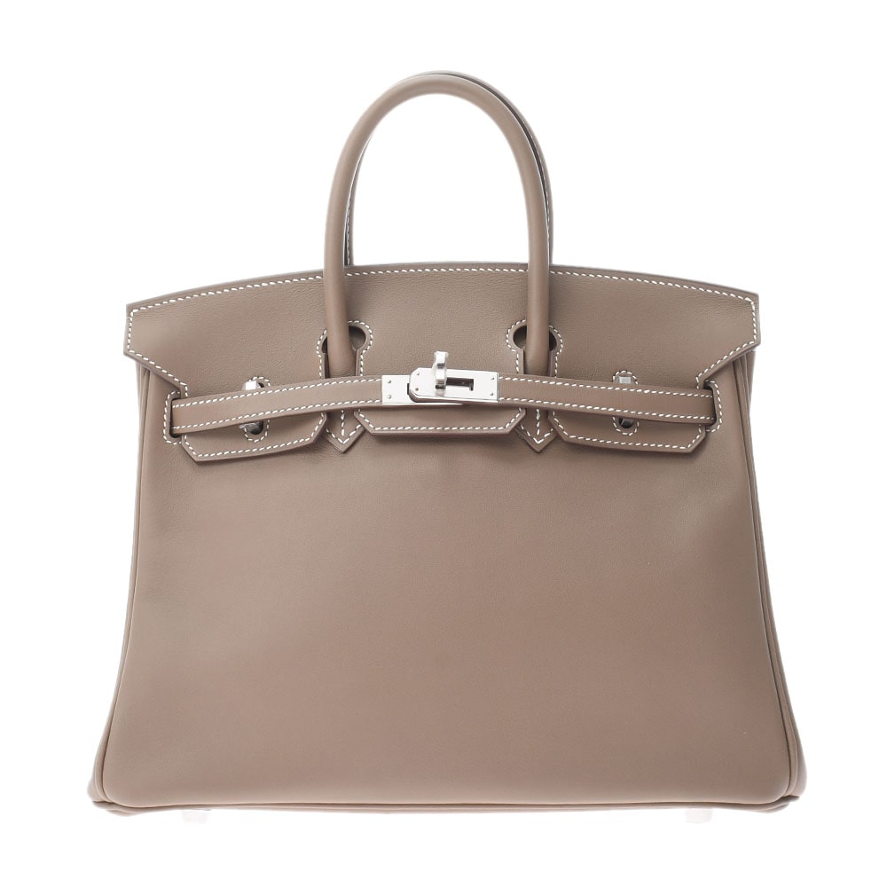 エルメス / HERMES バーキン 25 エトゥープ/パラジウム金具 ヴォースイフト レディース バッグ 【未使用】【bag】