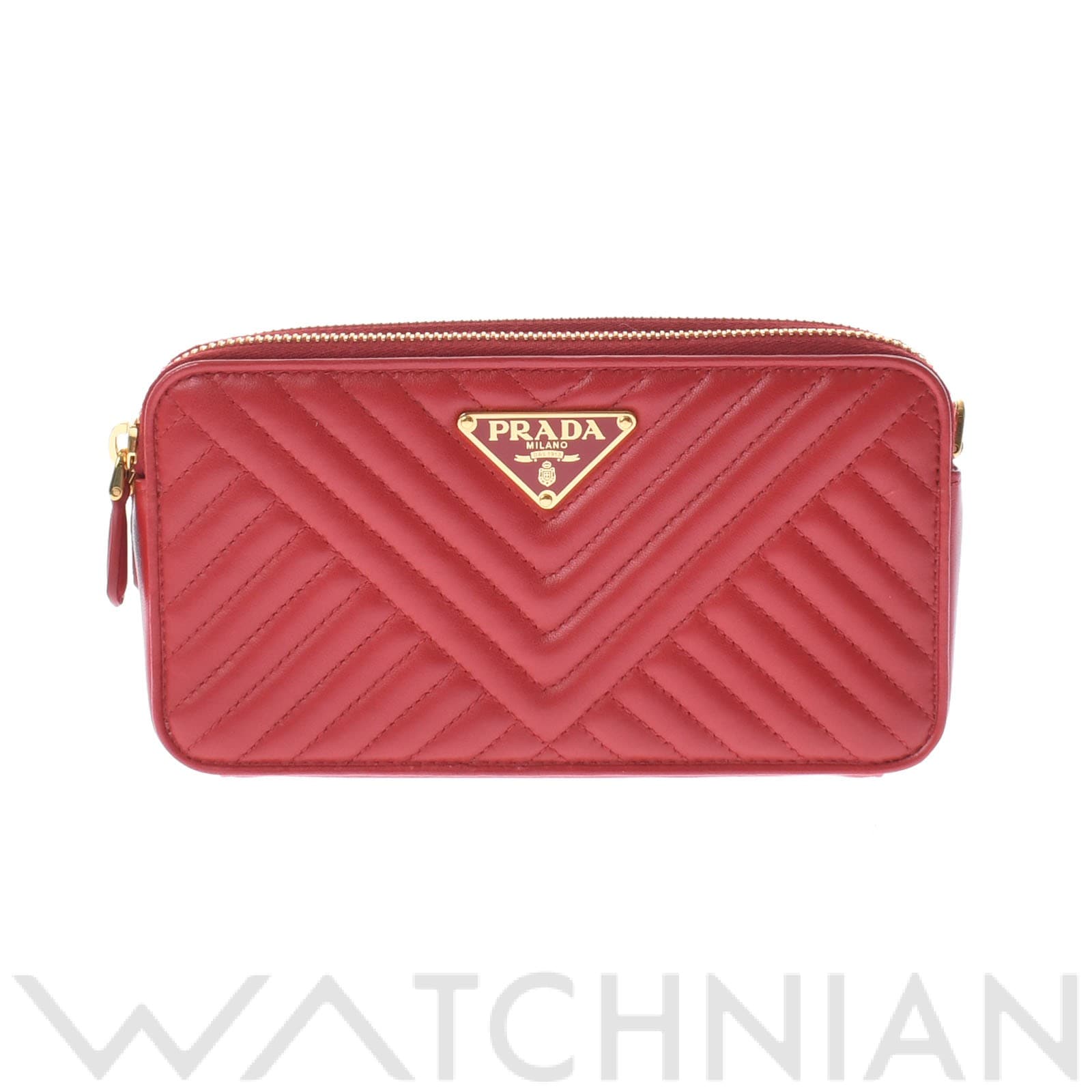 チェーンウォレット アウトレット フォーコ(赤)/ゴールド金具 1DH010 ナッパレザー PRADA プラダ レディース 【中古】:  ブランドバッグ｜WATCHNIAN(ウォッチニアン)公式通販/旧一風騎士