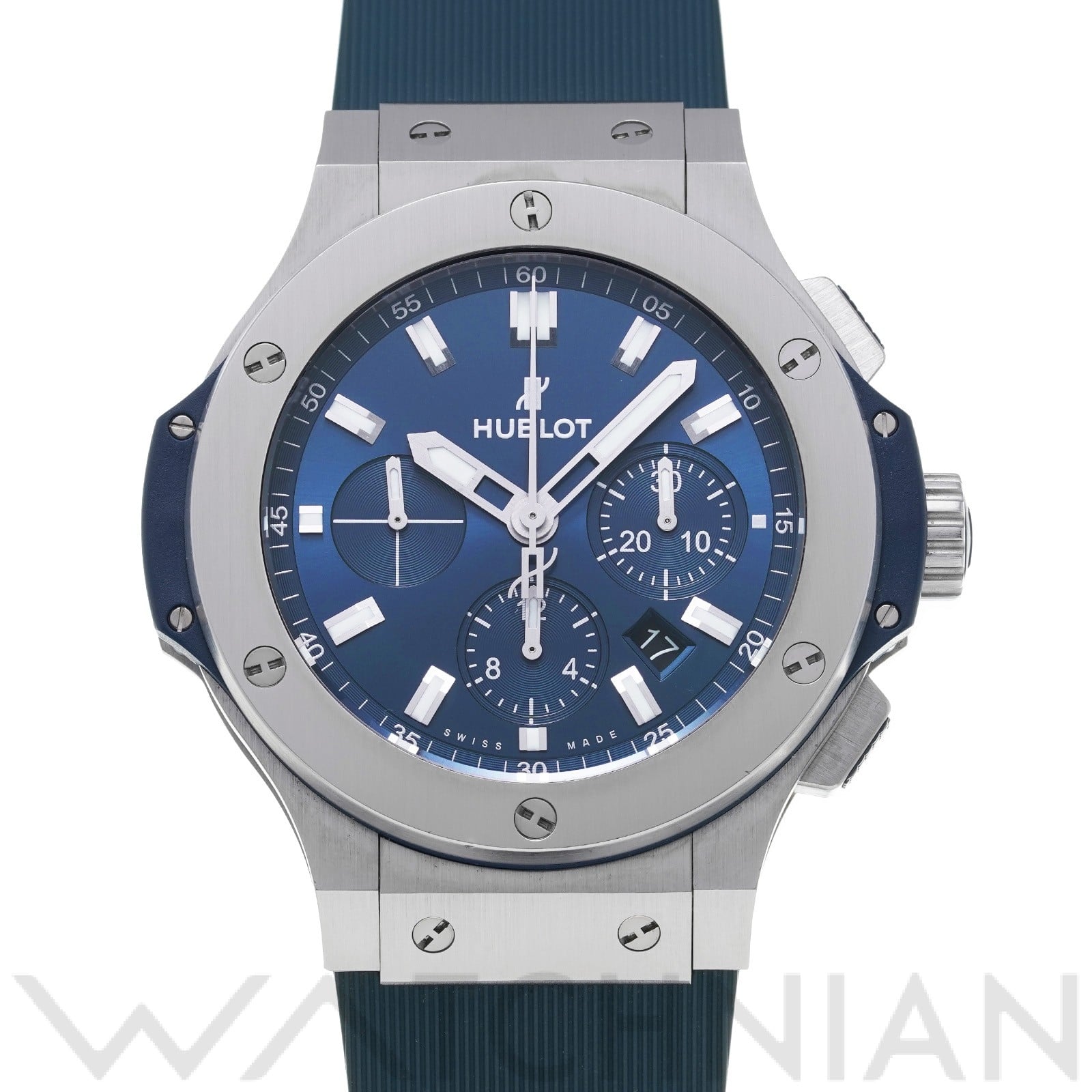 ビッグバン スチール ブルー 301.SX.7170.LR ブルー ウブロ HUBLOT メンズ 【中古】