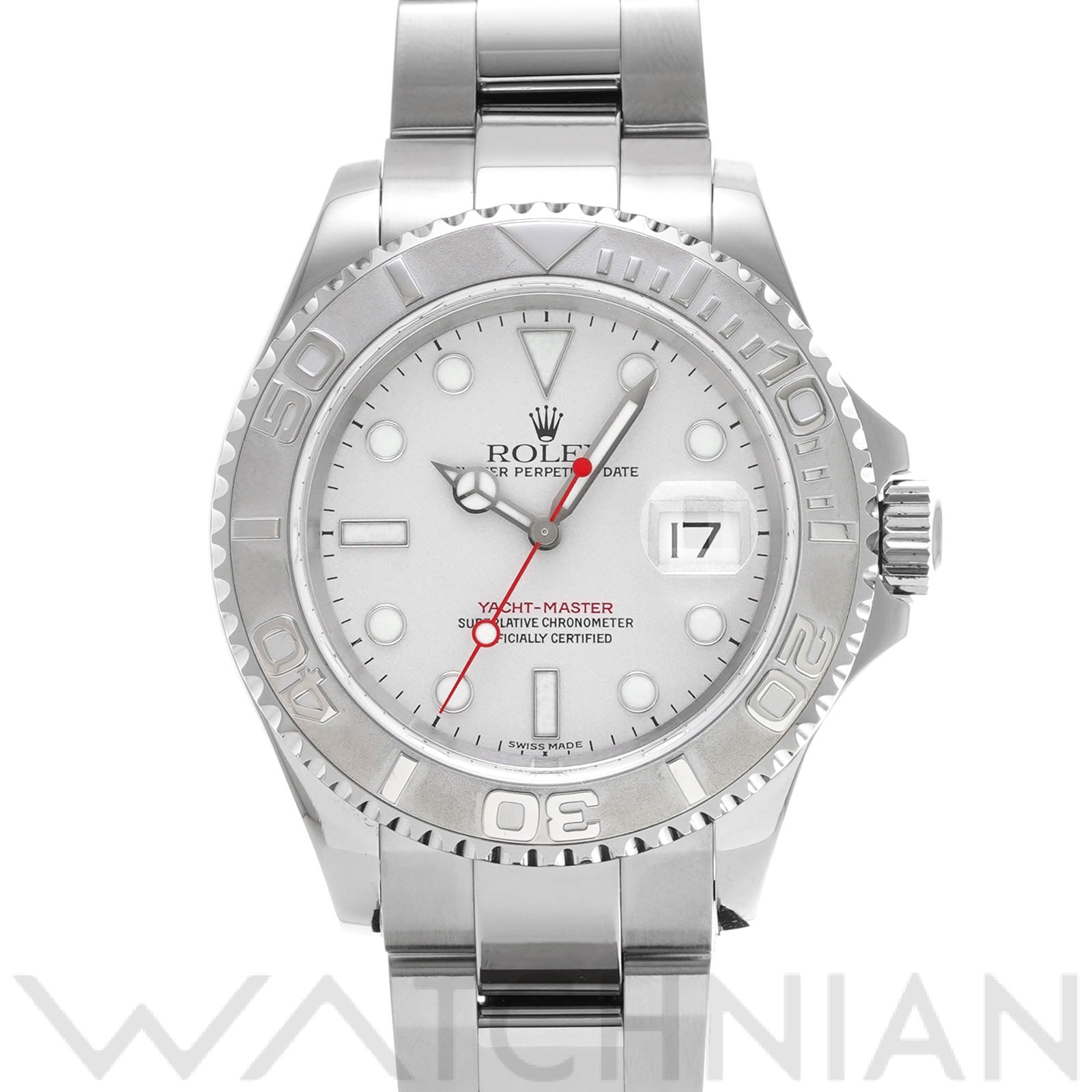 ヨットマスター ロレジウム 16622 A番(1999年頃製造) グレー ロレックス ROLEX メンズ 【中古】