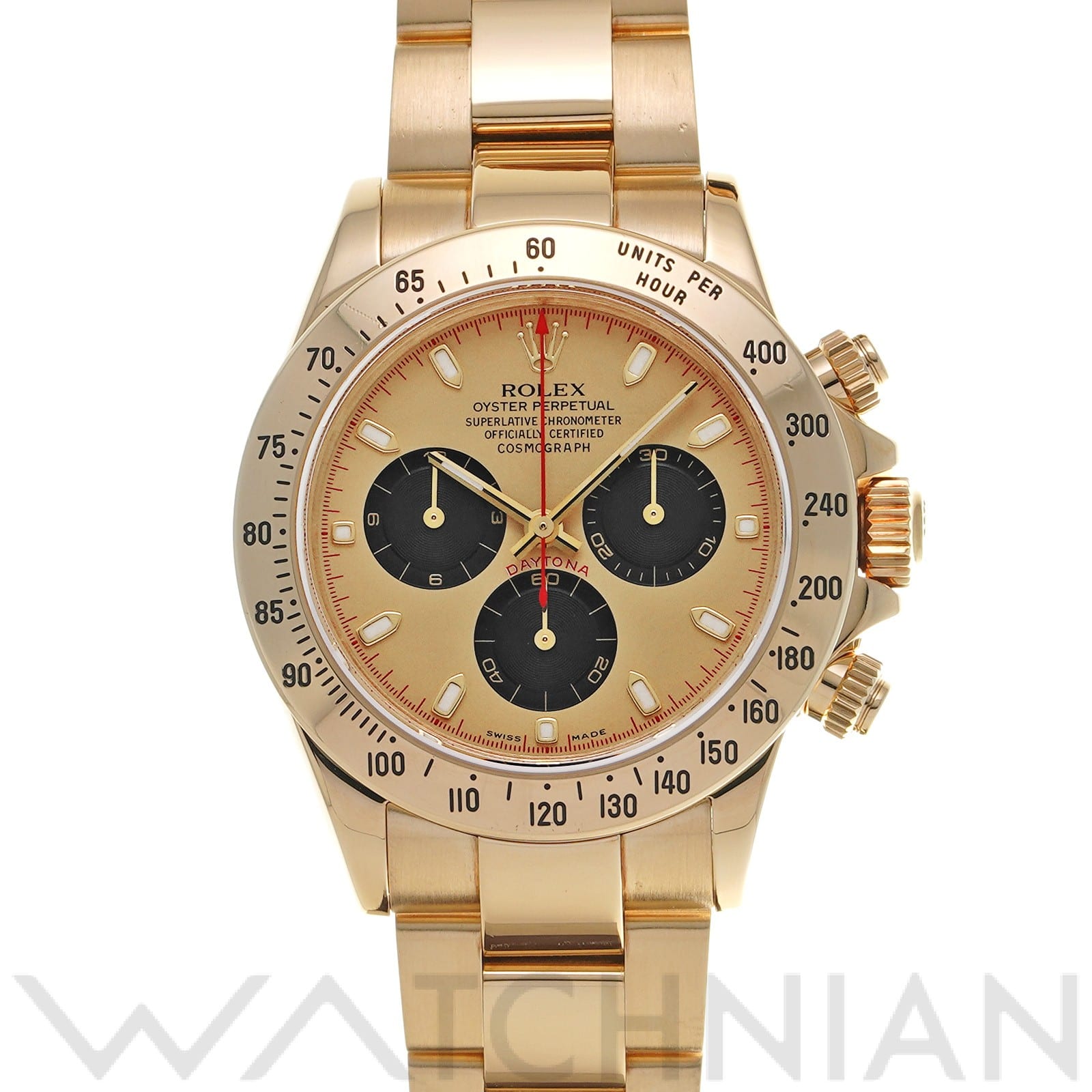 ロレックス コスモグラフ デイトナ 116528 シャンパン/ブラック メンズ 時計 【中古】【wristwatch】