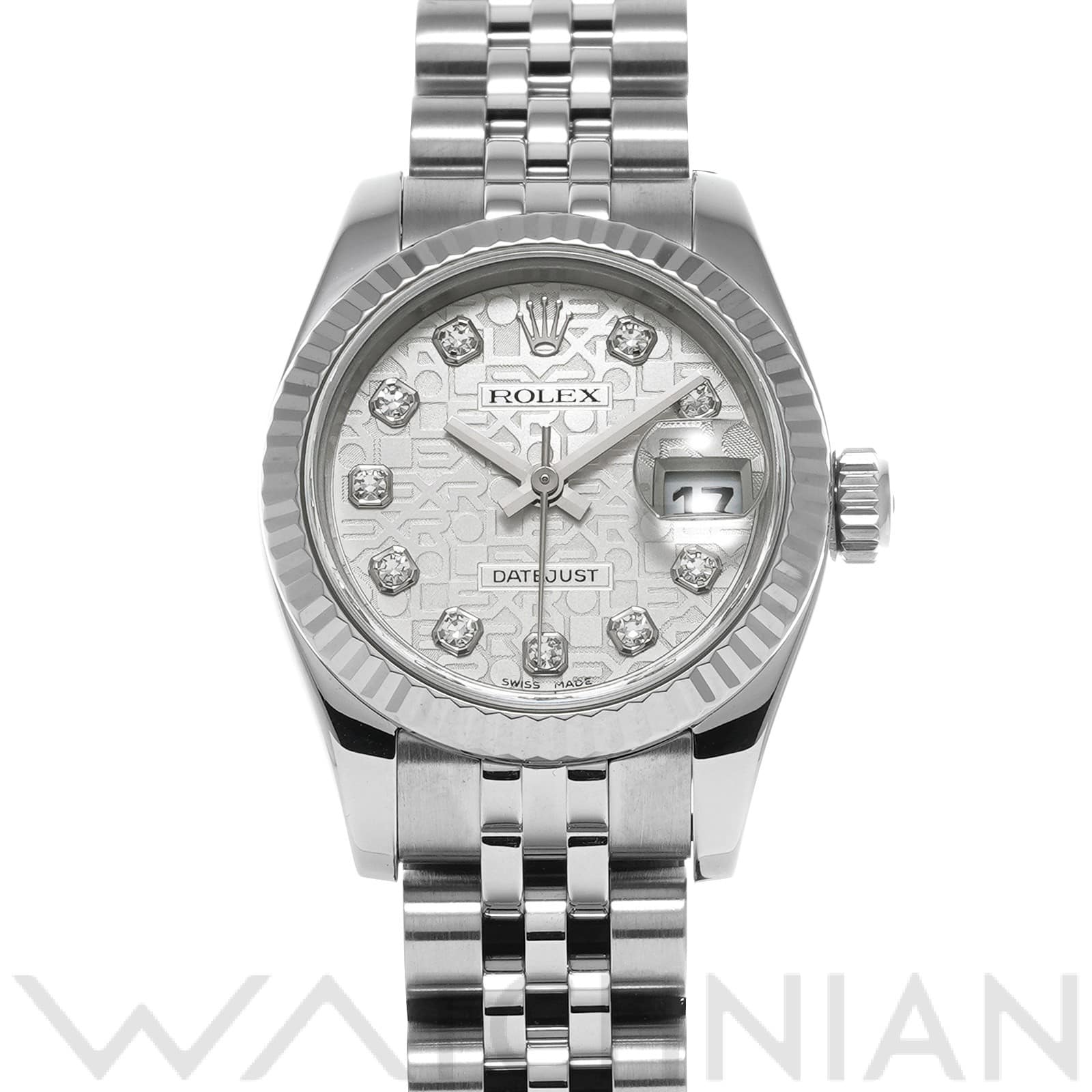 ロレックス レディ デイトジャスト 26 179174G シルバーコンピュータ/ダイヤモンド レディース 時計 【中古】【wristwatch】