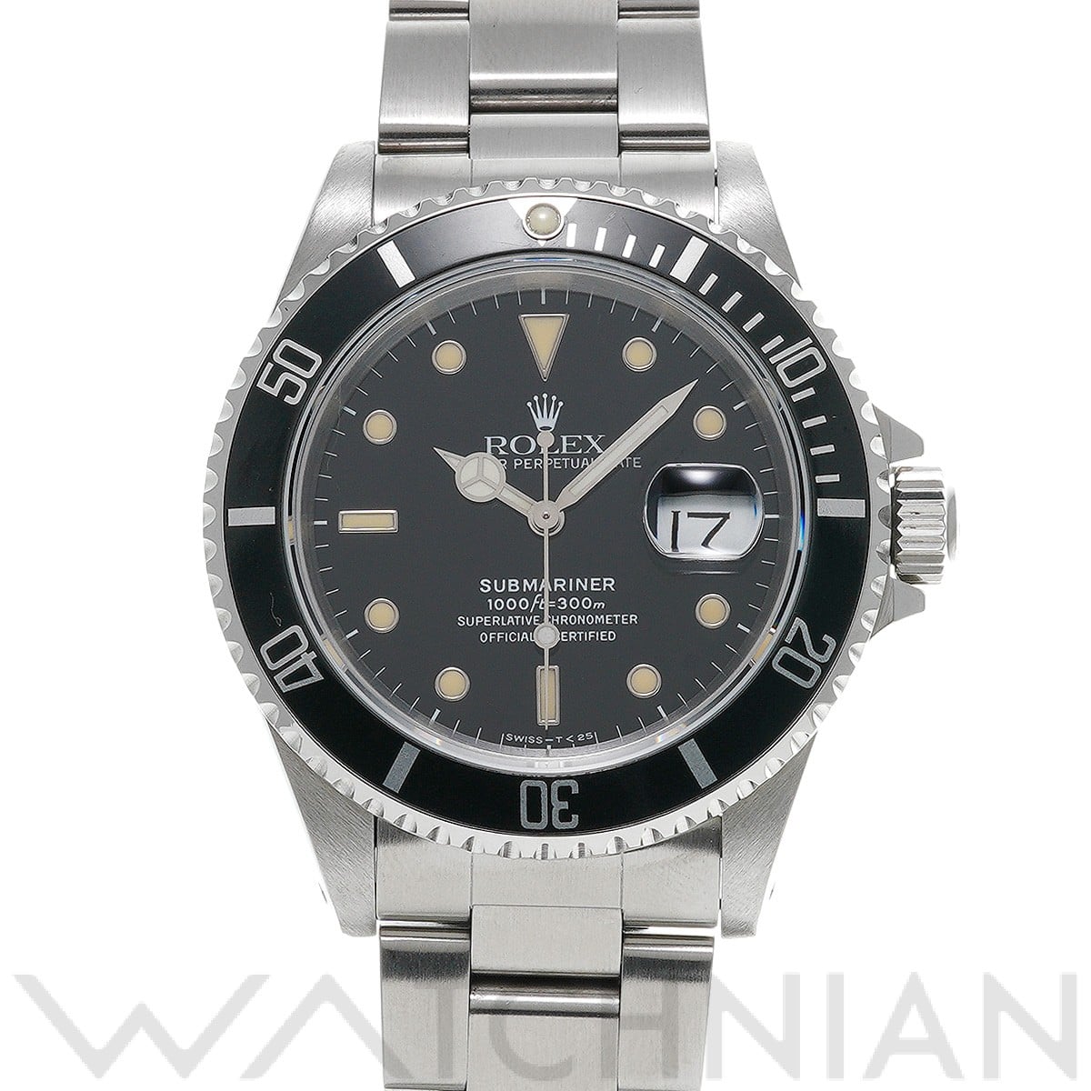 サブマリーナ デイト 16610 E番(1991年頃製造) ブラック ロレックス ROLEX メンズ 【中古】