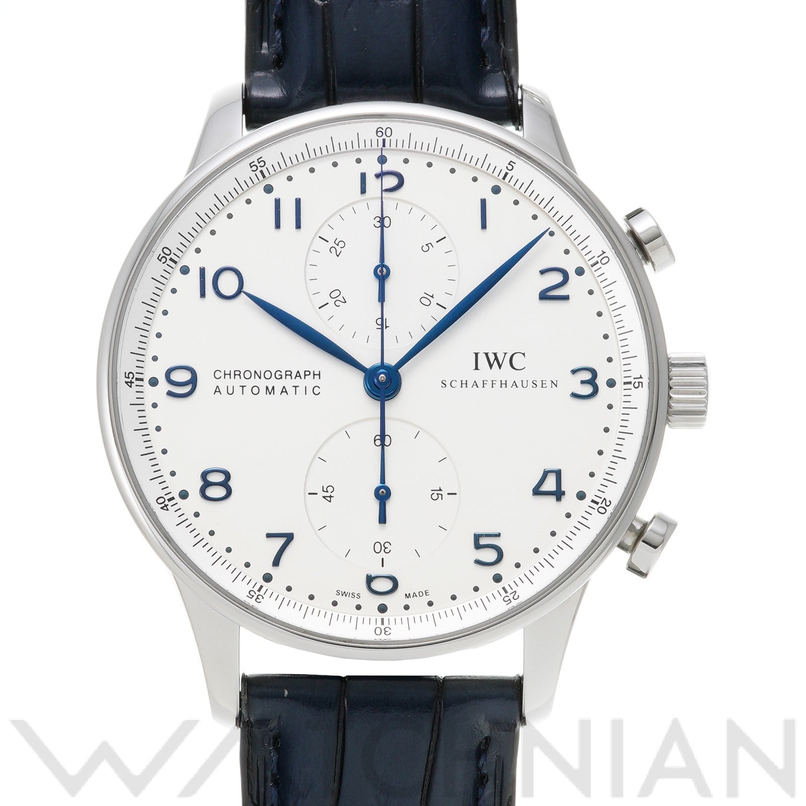 ポルトギーゼ クロノグラフ IW371417 シルバー インターナショナルウォッチカンパニー IWC メンズ 【中古】