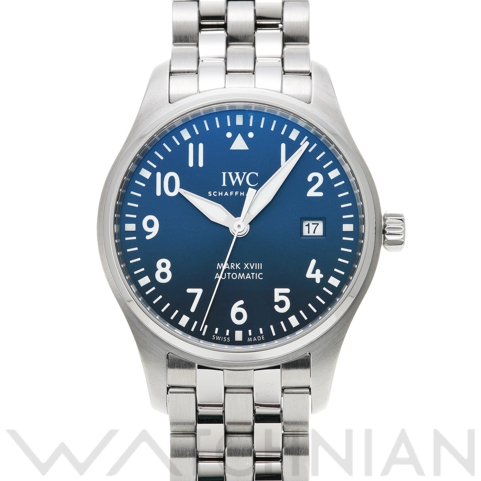 IWC パイロットウォッチ マーク XVIII プティ・プランス IW327016 ブルー メンズ 時計 【中古】【wristwatch】