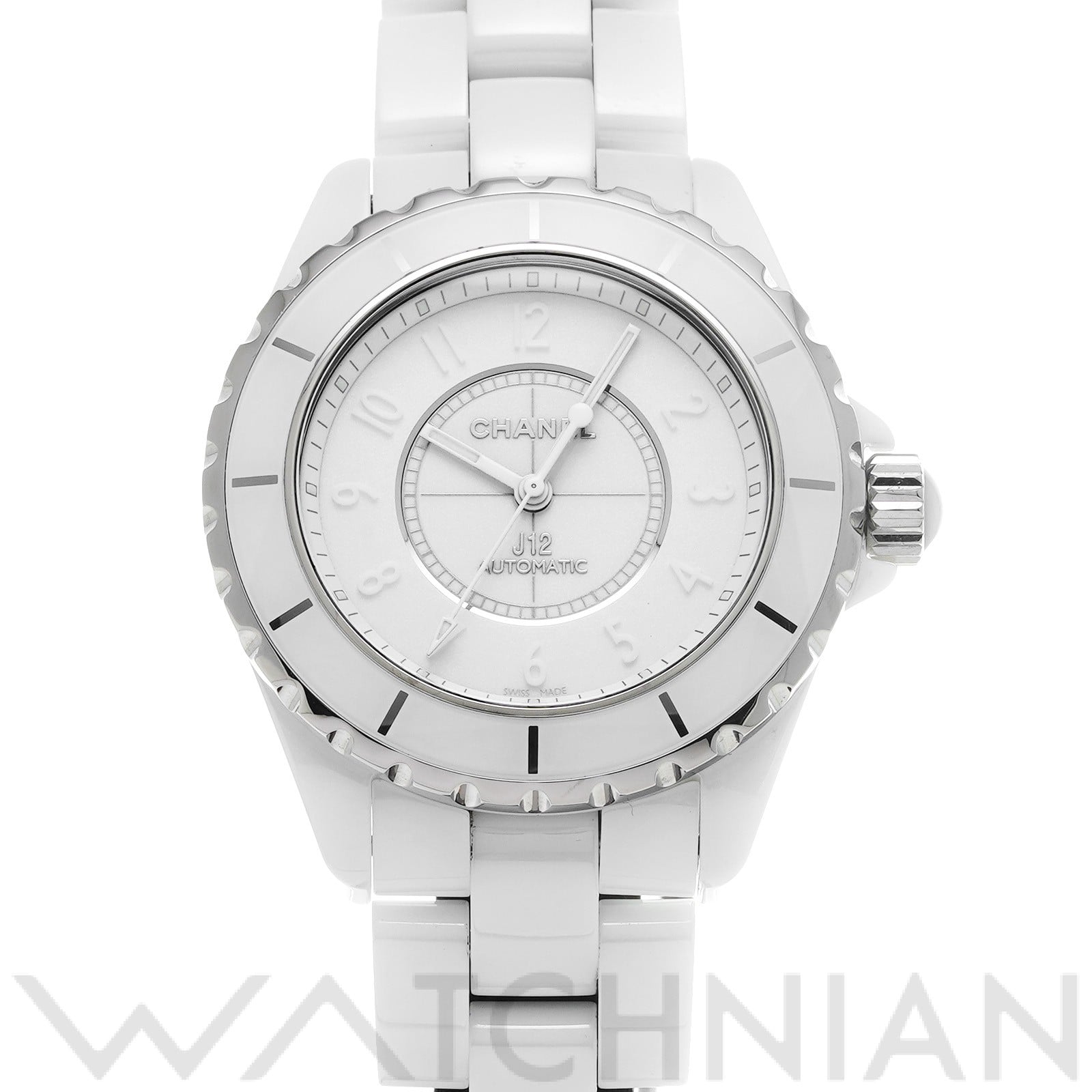 シャネル / CHANEL J12 ホワイトファントム 38MM H3443 ホワイト メンズ 時計 【中古】【wristwatch】