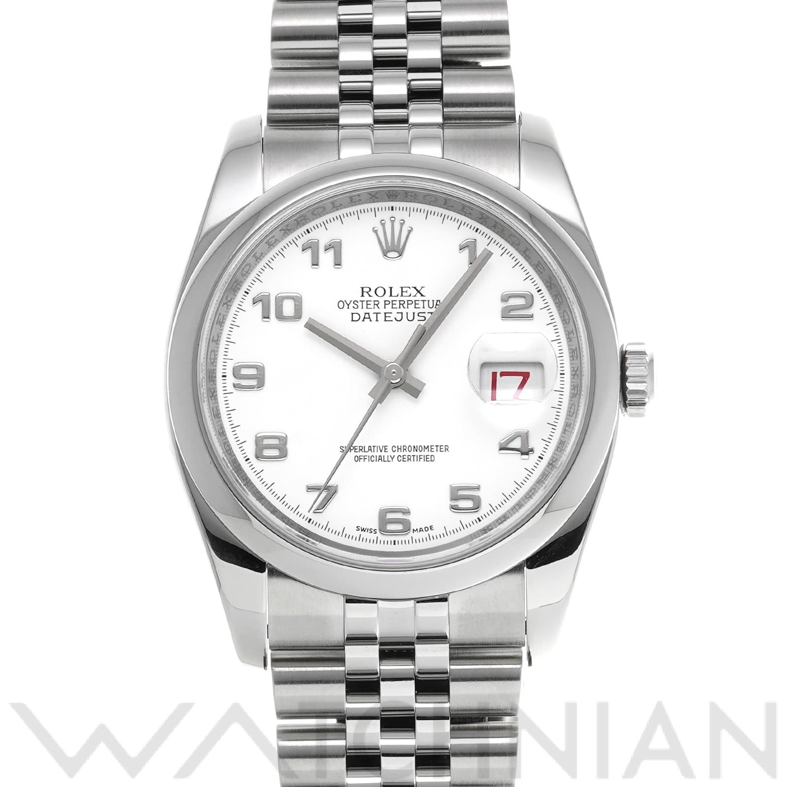 ロレックス デイトジャスト 36 116200 ホワイト メンズ 時計 【中古】【wristwatch】