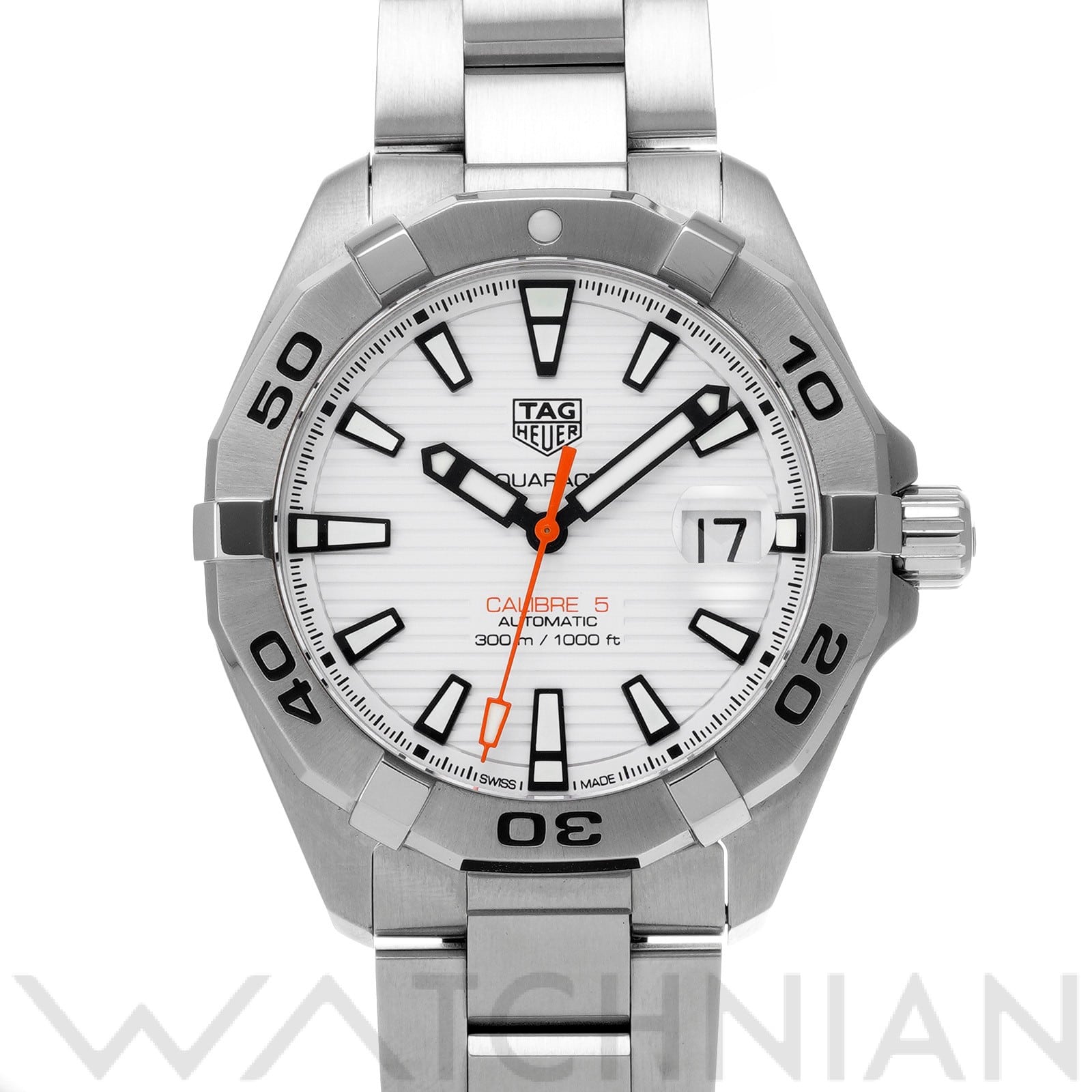 タグ ホイヤー / TAG HEUER アクアレーサー キャリバー5 WBD2111.BA0928 ホワイト メンズ 時計 【中古】【wristwatch】