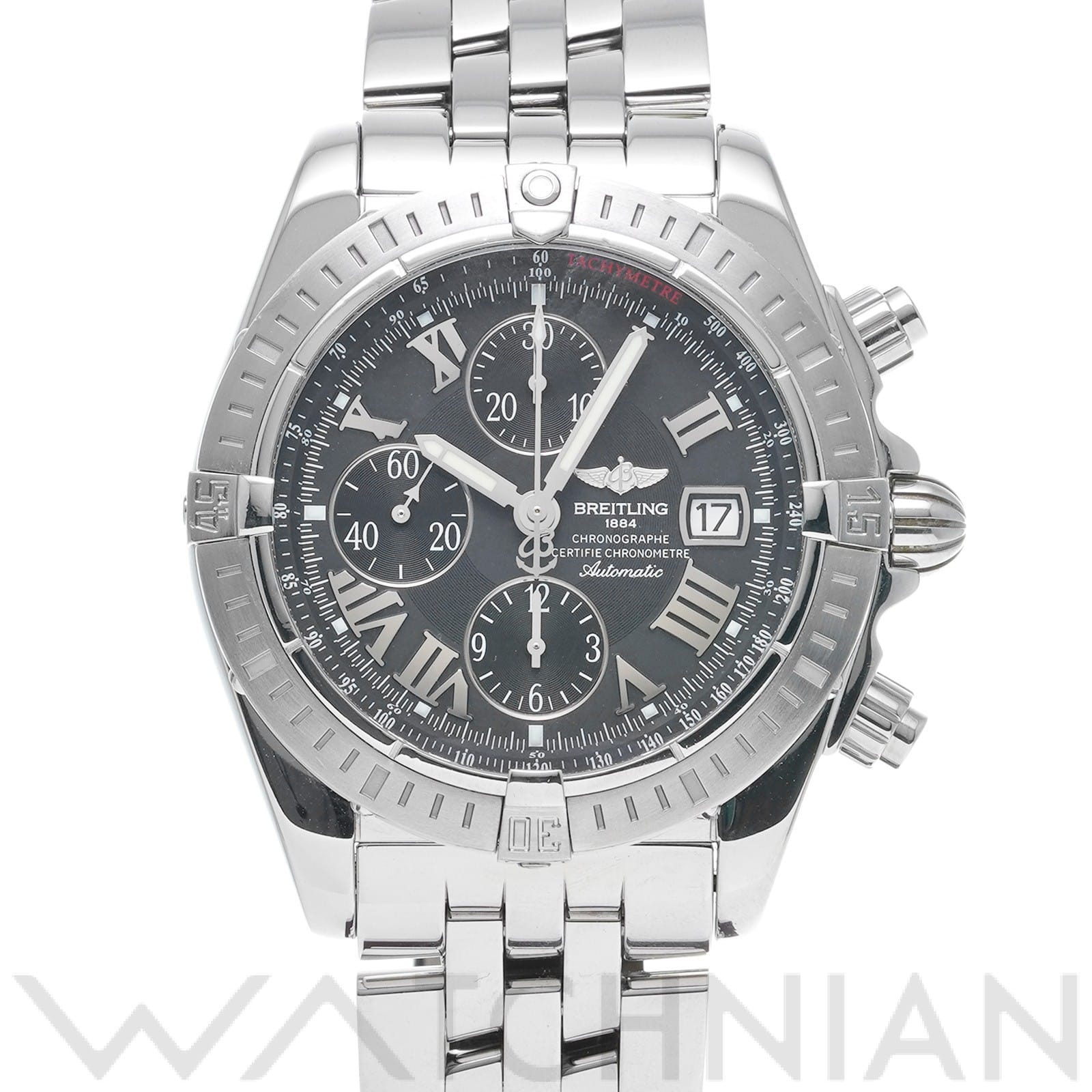 ブライトリング / BREITLING クロノマット エボリューション A156B98PA ブラック メンズ 時計 【中古】【wristwatch】