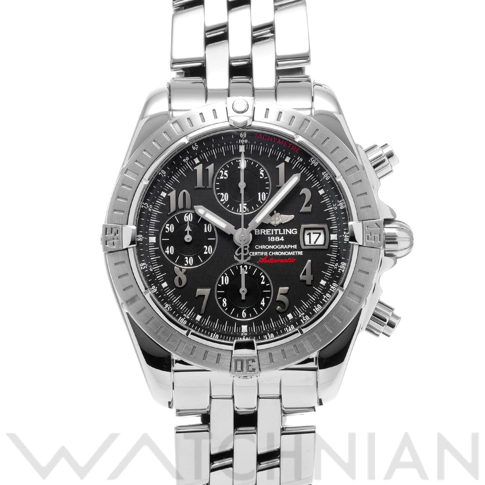 ブライトリング / BREITLING クロノマット エボリューション A13356 ブラック メンズ 時計 【中古】【wristwatch】