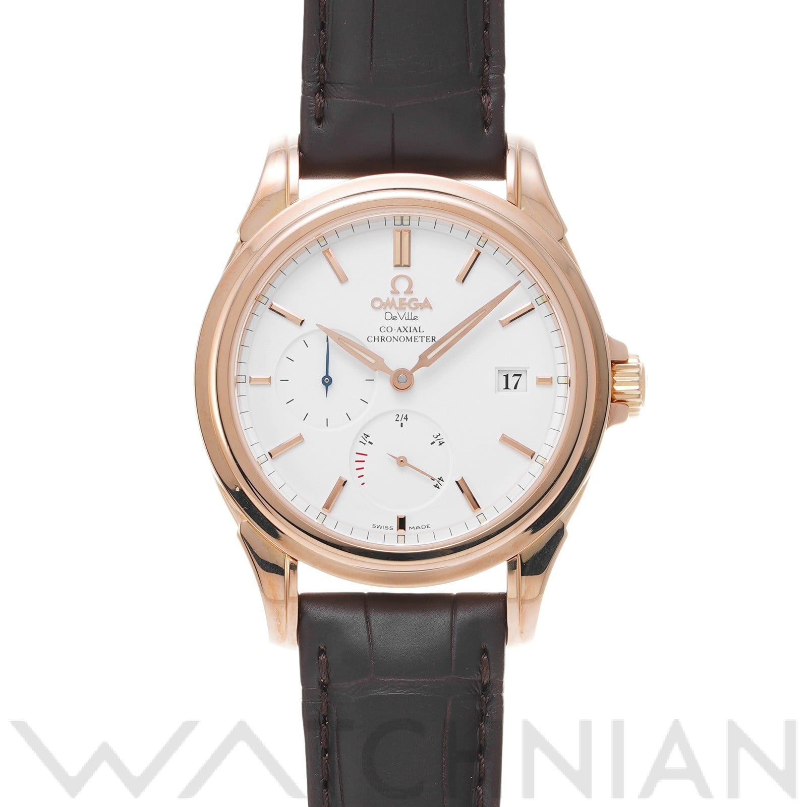 オメガ / OMEGA デ・ヴィル コーアクシャル パワーリザーブ 4652.20.32 ホワイト メンズ 時計 【中古】【wristwatch】