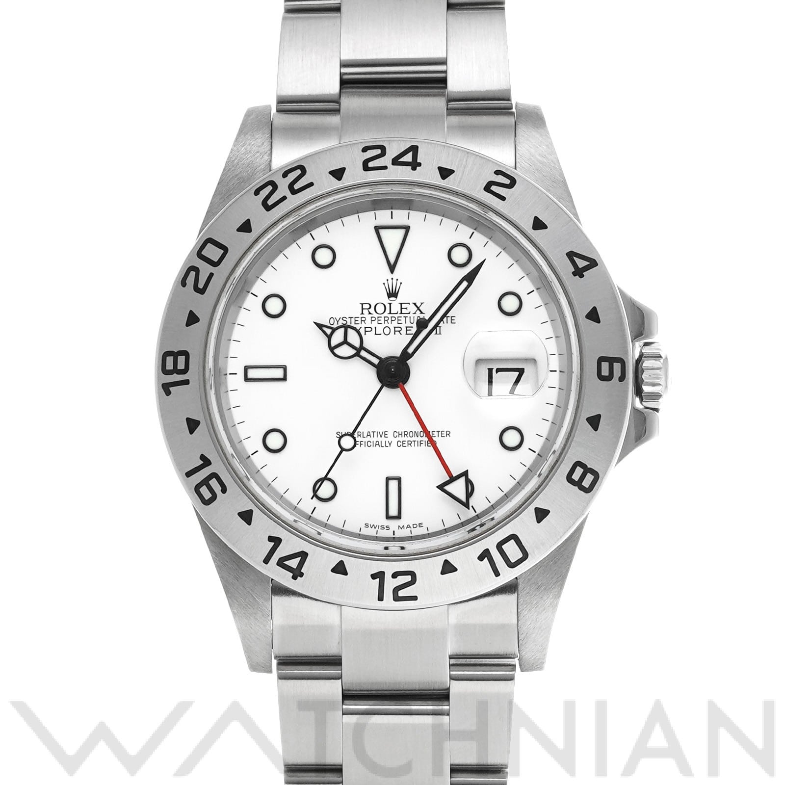 ロレックス エクスプローラーII 16570 ホワイト メンズ 時計 【中古】【wristwatch】