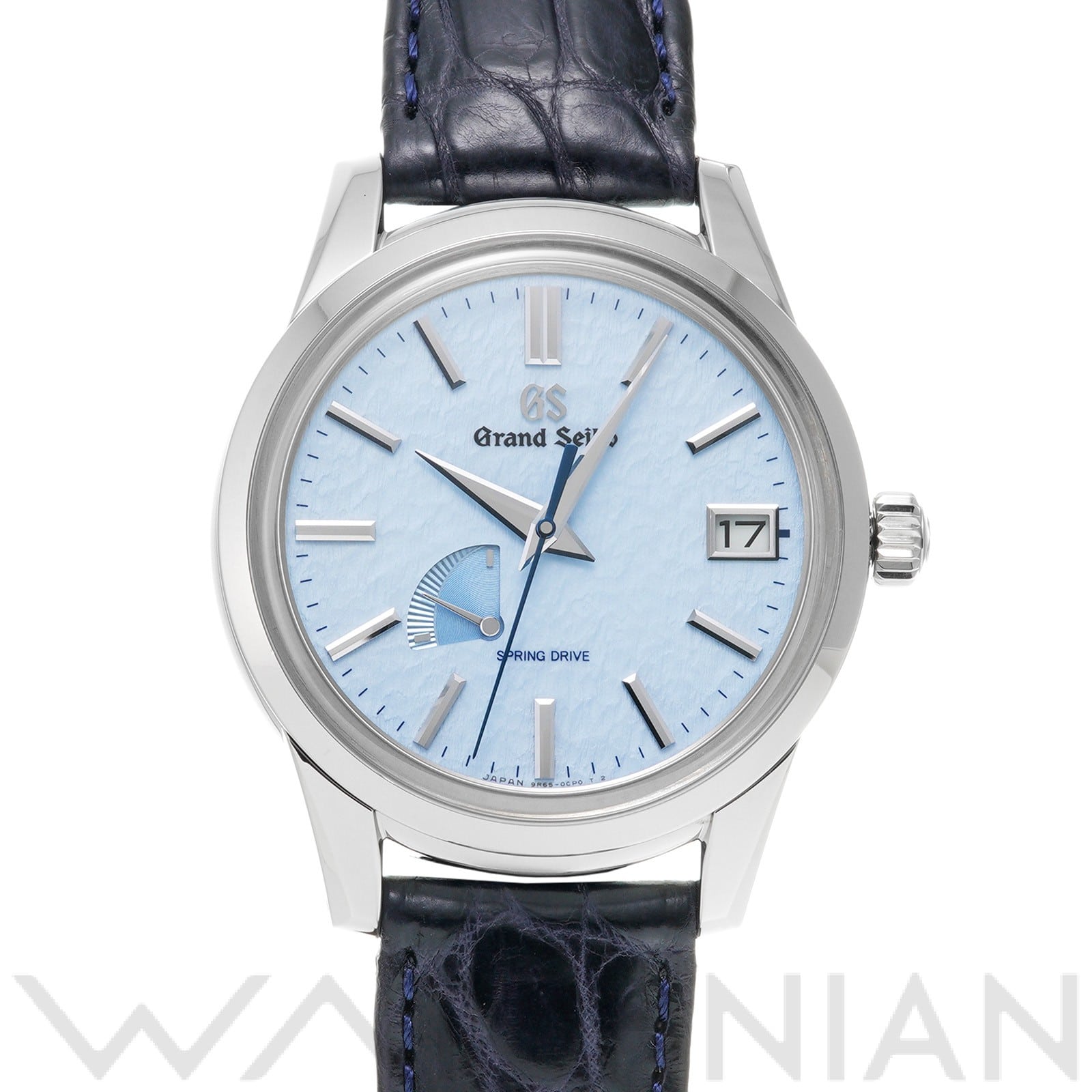 エレガンスコレクション スプリングドライブ SBGA407 雪白ブルー グランドセイコー Grand Seiko メンズ 【中古】