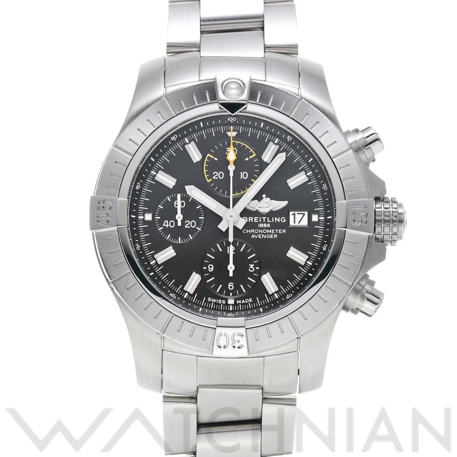 ブライトリング / BREITLING アベンジャー クロノグラフ 45 A13317101B1A1 ブラック メンズ 時計 【中古】【wristwatch】