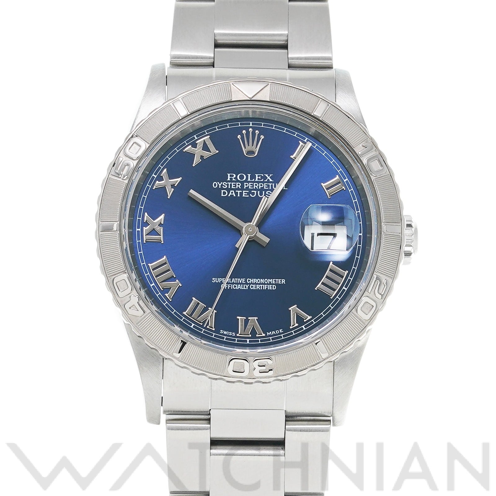 ロレックス デイトジャスト サンダーバード 16264 ブルー メンズ 時計 【中古】【wristwatch】