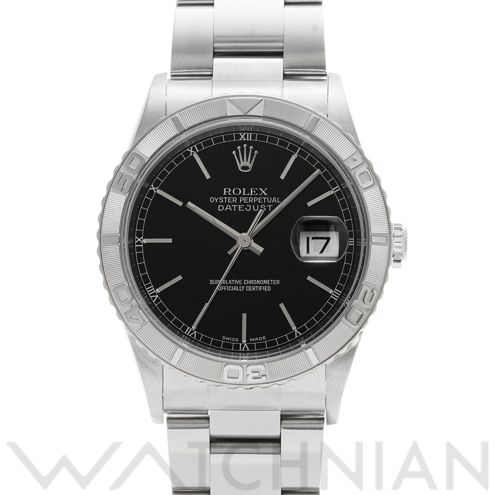 ロレックス デイトジャスト サンダーバード 16264 ブラック メンズ 時計 【中古】【wristwatch】