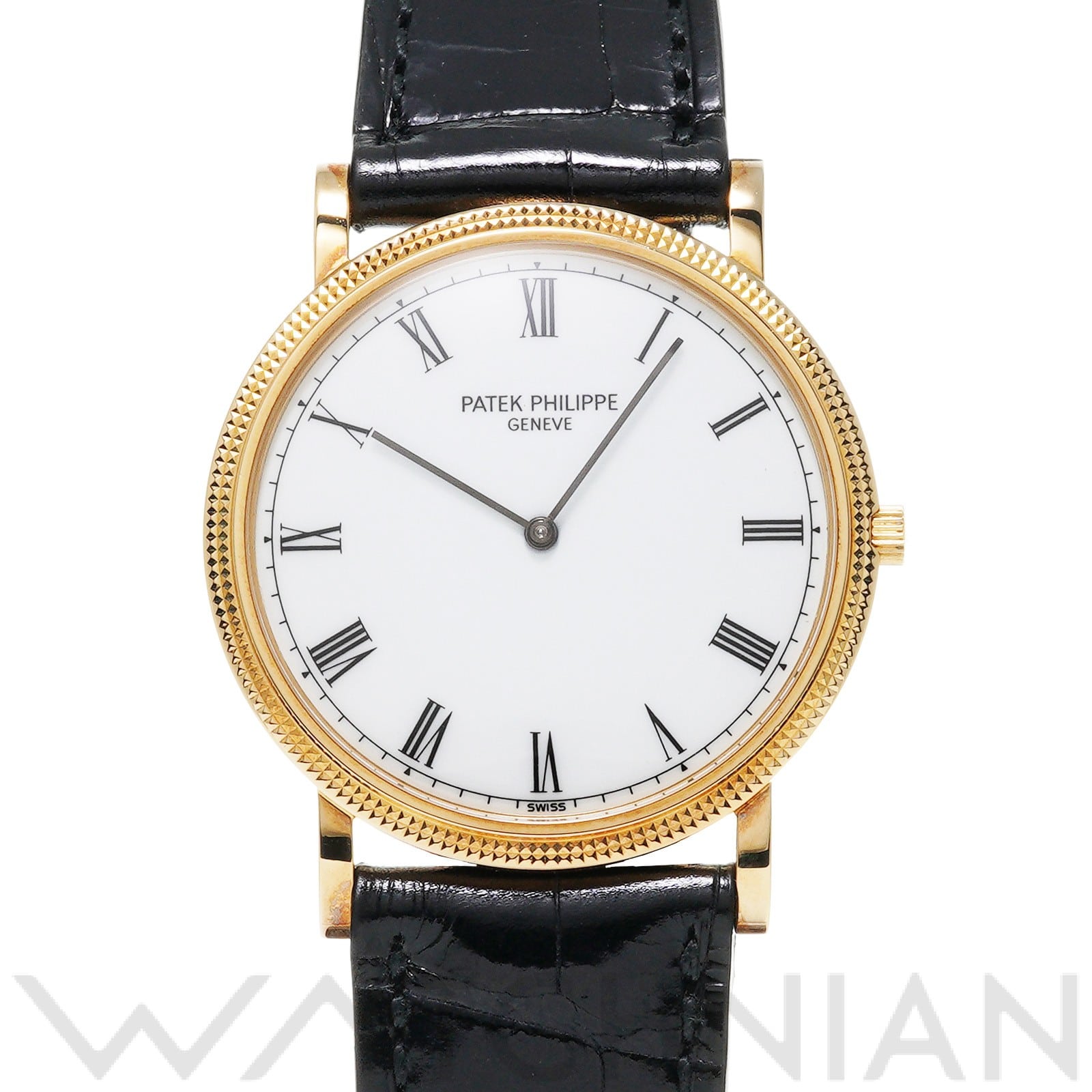 カラトラバ 3520D ホワイト パテック フィリップ PATEK PHILIPPE メンズ 【中古】