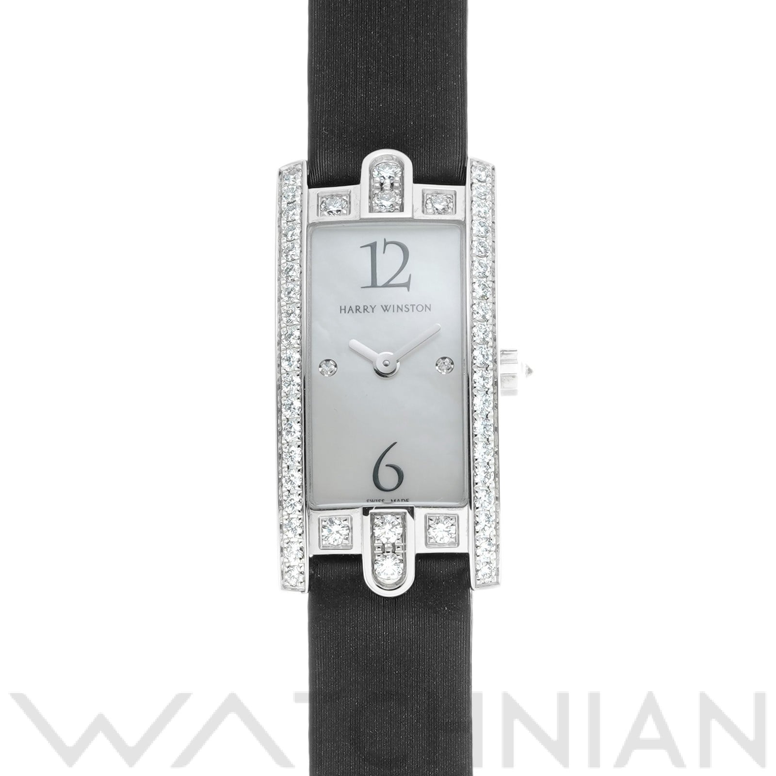 ハリー ウィンストン アヴェニュー C ミニ AVCQHM16WW002 ホワイトシェル/ダイヤモンド レディース 時計 【中古】【wristwatch】
