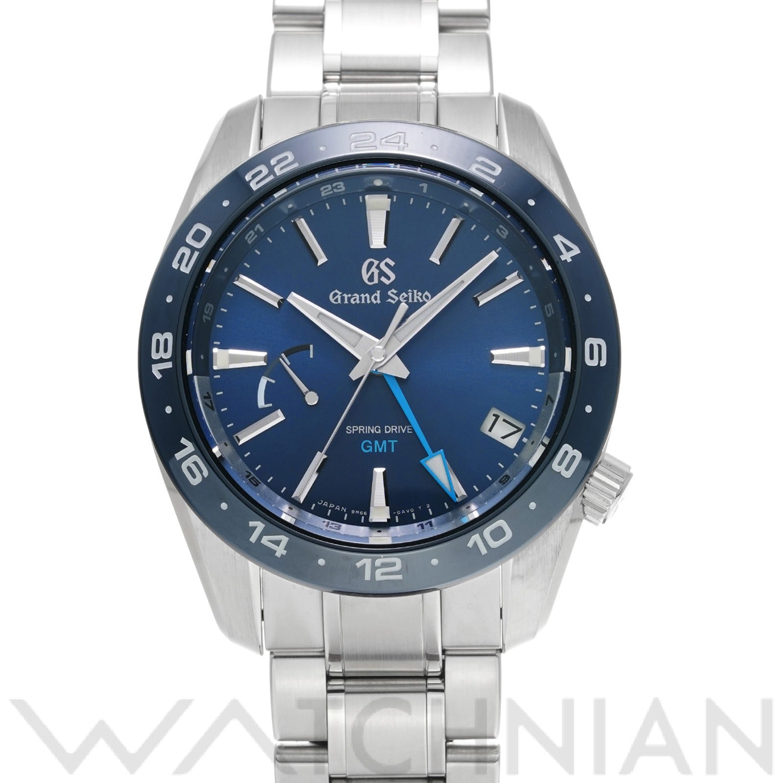 グランドセイコー / Grand Seiko スポーツコレクション スプリングドライブ GMT SBGE255 ブルー メンズ 時計 【中古】【wristwatch】