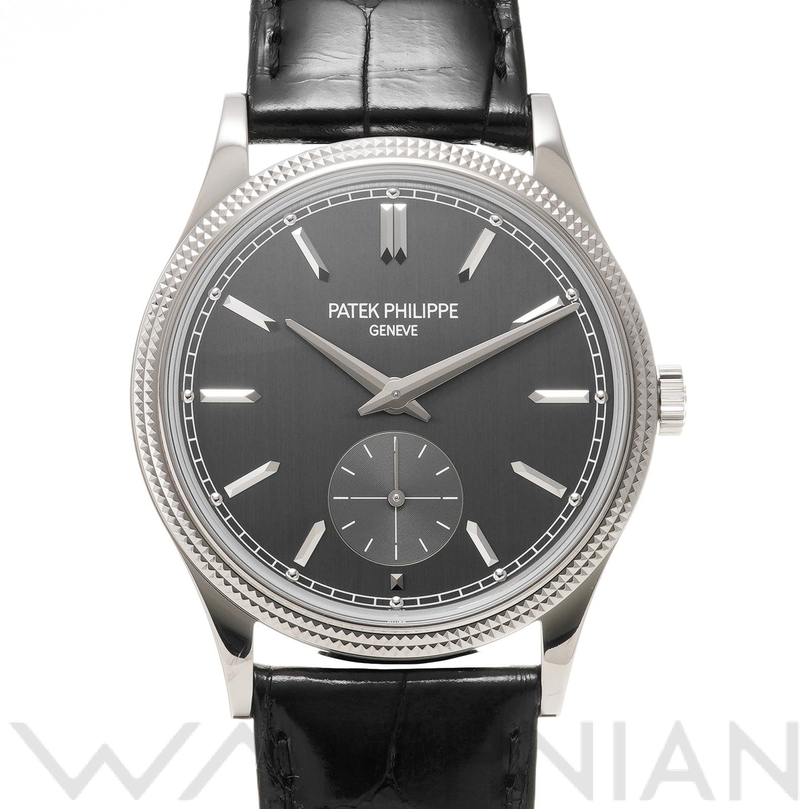 パテック フィリップ / PATEK PHILIPPE カラトラバ 6119G-001 グレー メンズ 時計 【中古】【wristwatch】