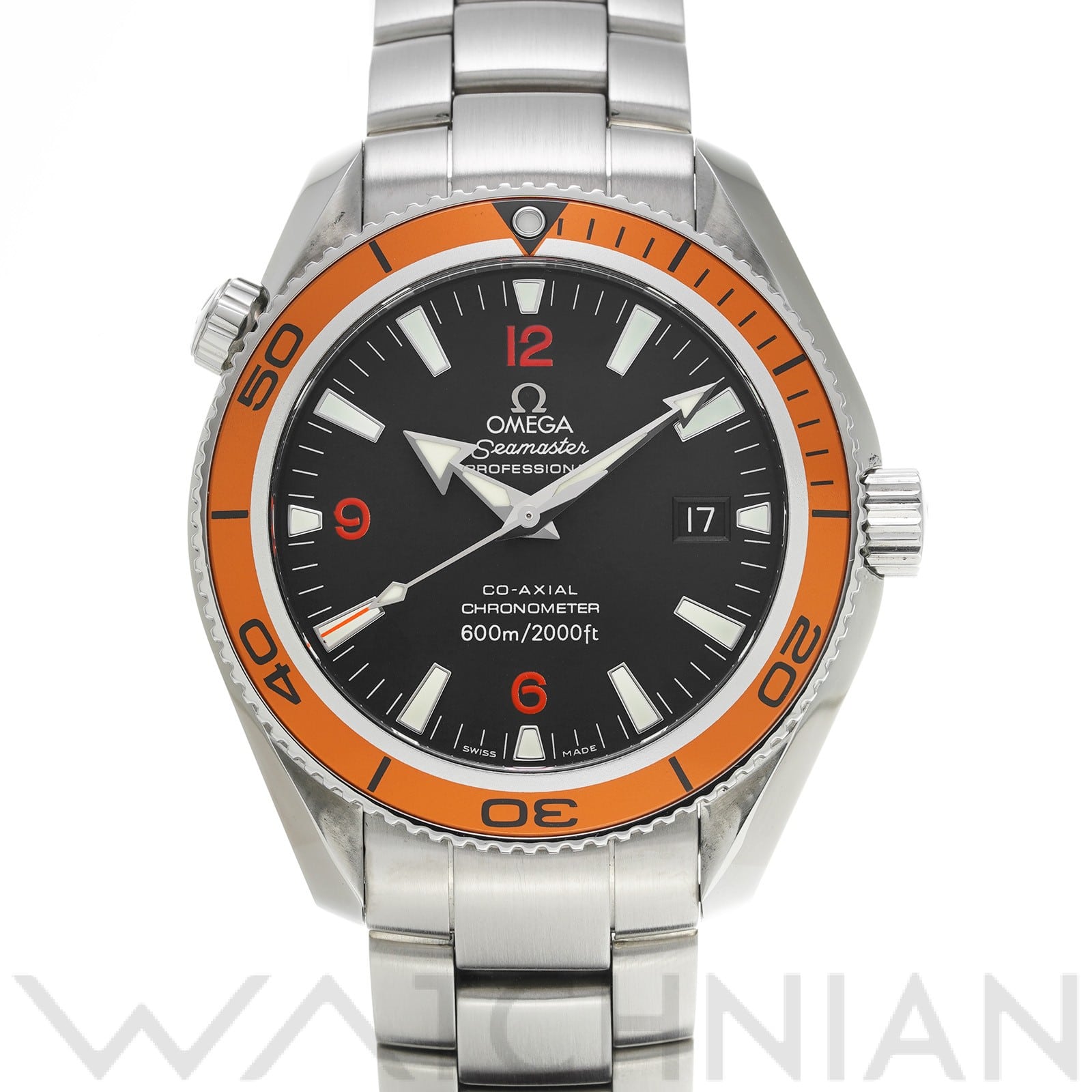 オメガ / OMEGA シーマスター プラネットオーシャン 600 コーアクシャル 2908.50.38 ブラック メンズ 時計 【中古】【wristwatch】