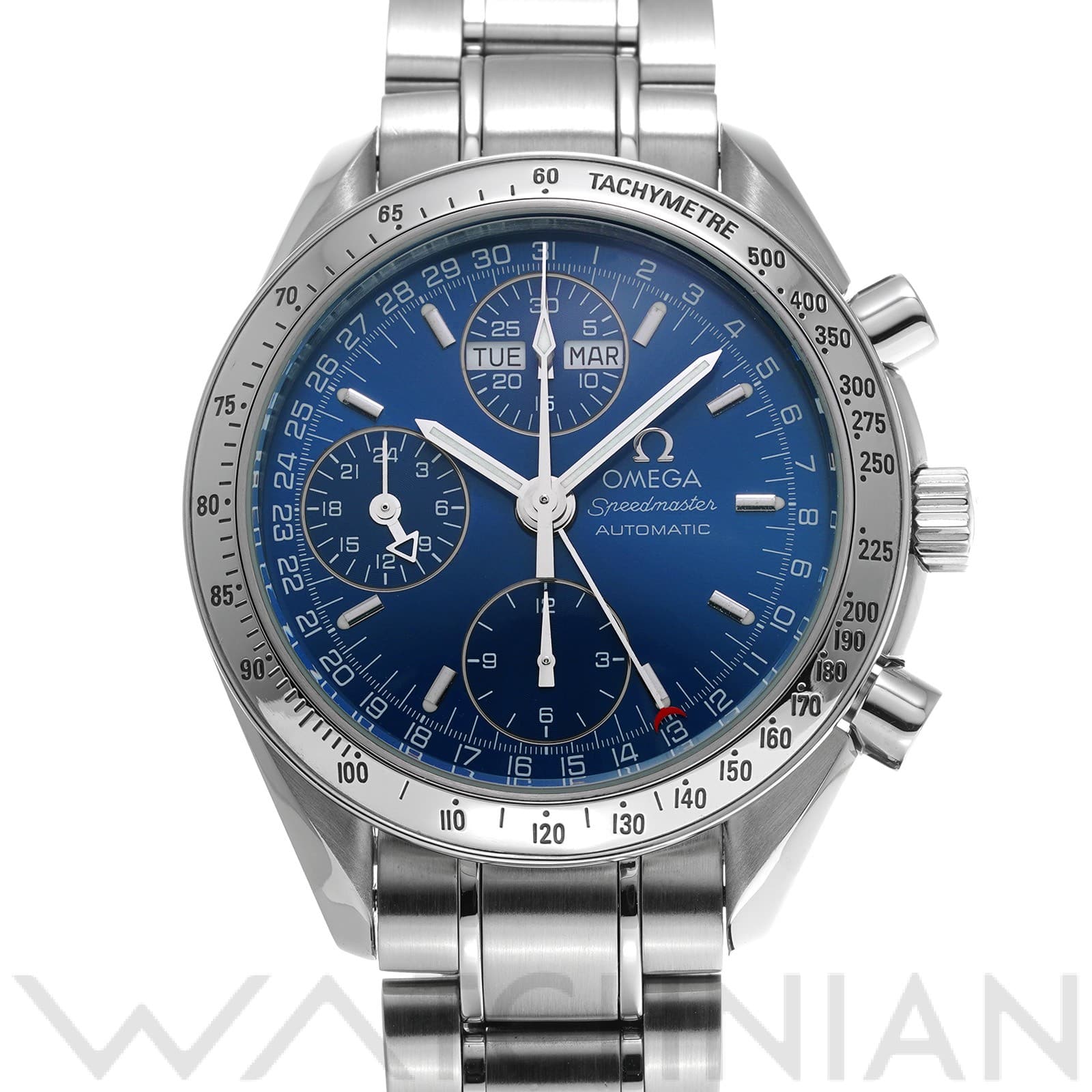 オメガ / OMEGA スピードマスター トリプルカレンダー 3523.80 ブルー メンズ 時計 【中古】【wristwatch】