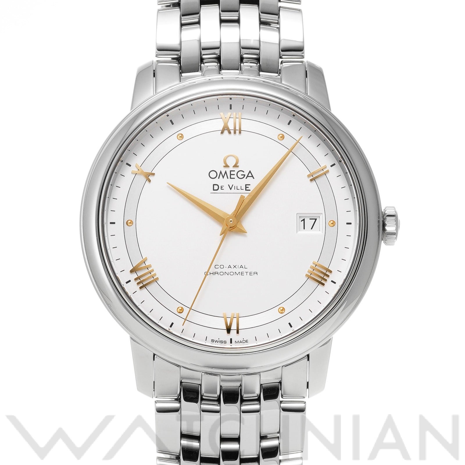オメガ / OMEGA デ・ヴィル プレステージ コーアクシャル 424.10.40.20.02.002 シルバー メンズ 時計 【中古】【wristwatch】