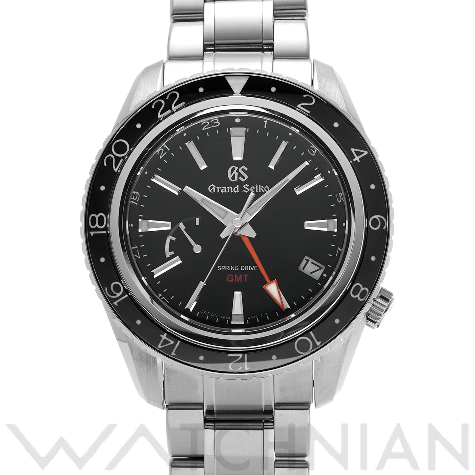 グランドセイコー / Grand Seiko スポーツコレクション スプリングドライブ GMT SBGE201 ブラック メンズ 時計 【中古】【wristwatch】