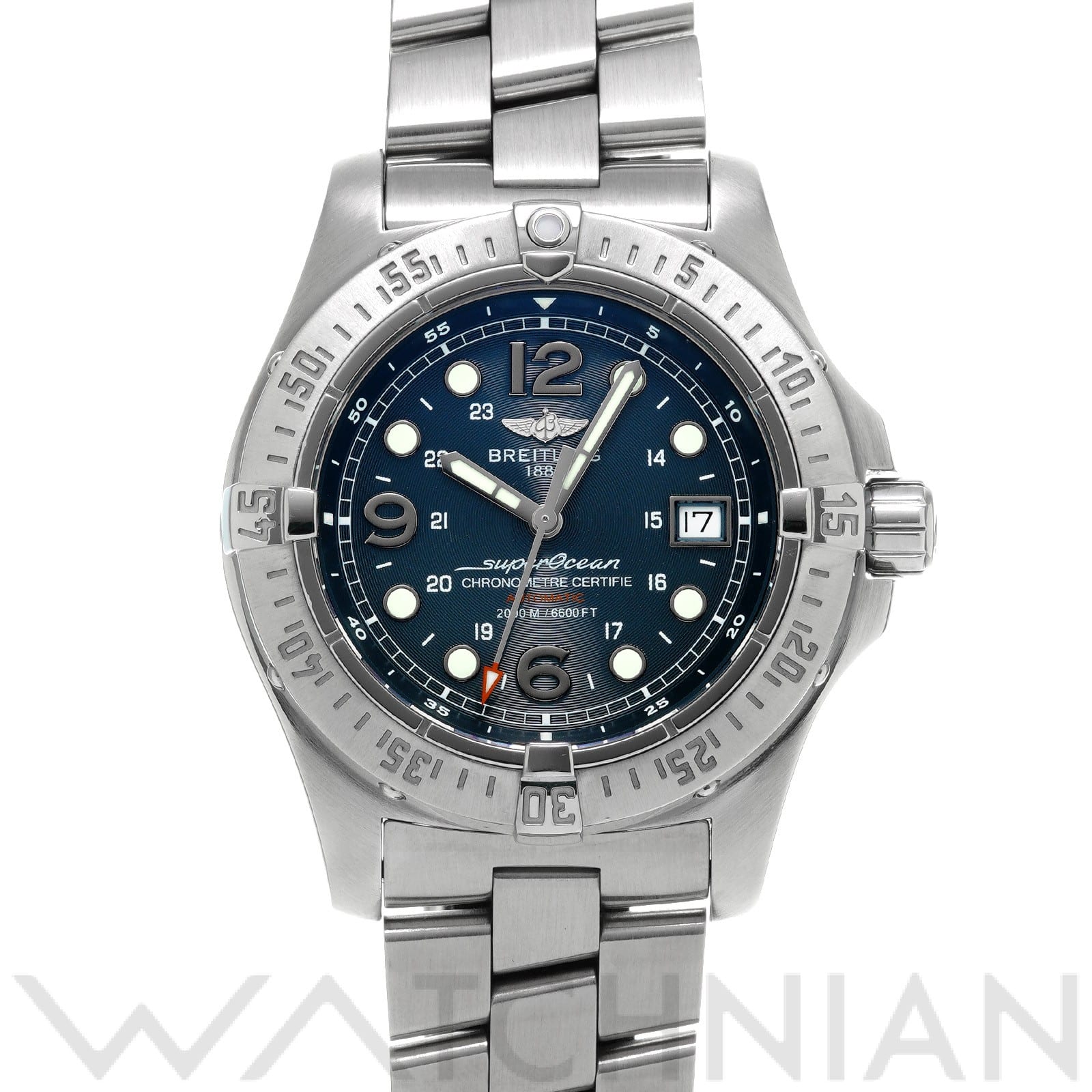 ブライトリング / BREITLING スーパーオーシャン スチールフィッシュ A1739010/C666 ブルー メンズ 時計 【中古】【wristwatch】