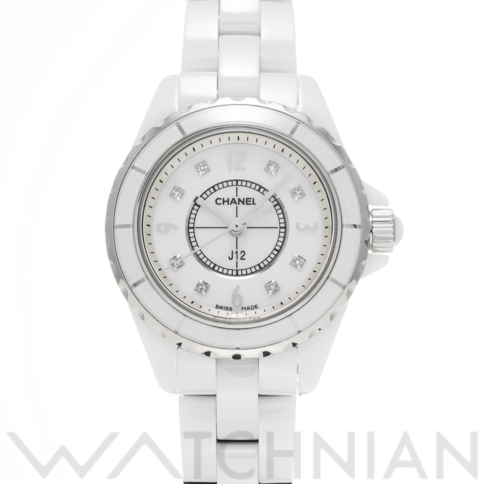 シャネル / CHANEL J12 29MM H2570 ホワイトシェル/ダイヤモンド レディース 時計 【中古】【wristwatch】