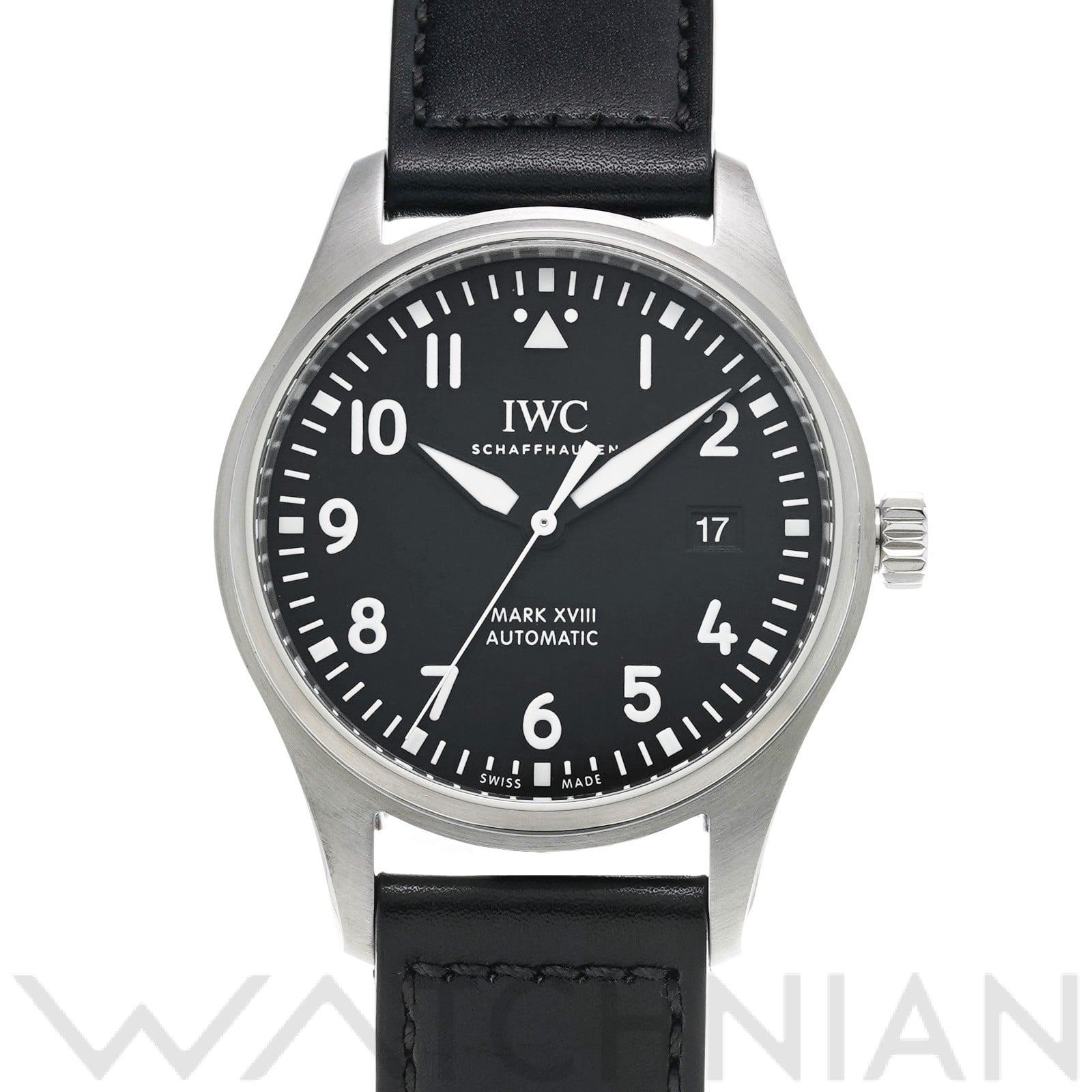 IWC パイロットウォッチ マーク XVIII IW327009 ブラック メンズ 時計 【中古】【wristwatch】
