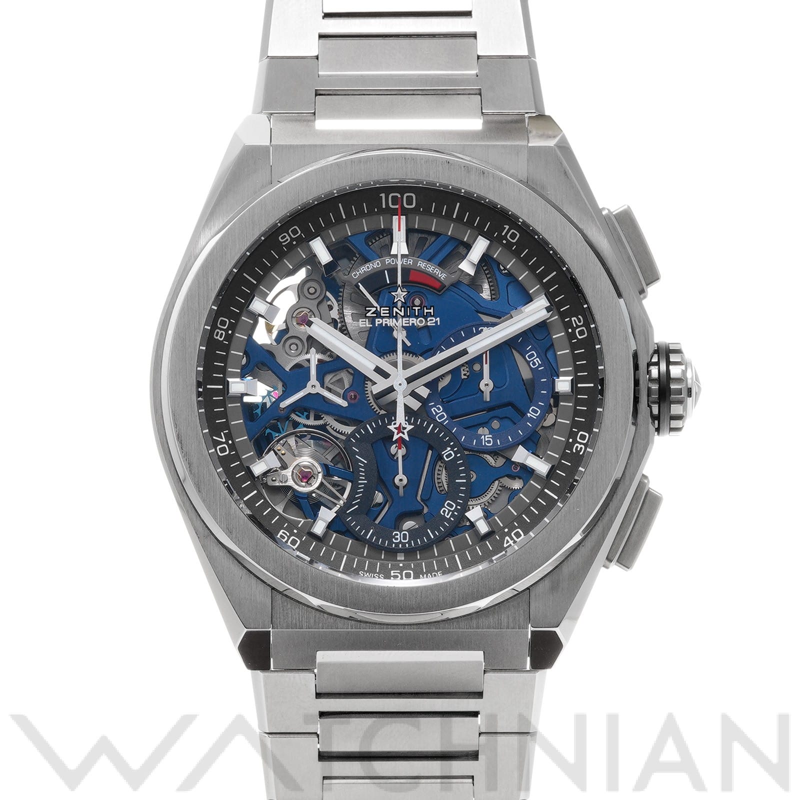 ゼニス / ZENITH デファイ エル・プリメロ 21 95.9002.9004/78.M9000 ブルー メンズ 時計 【中古】【wristwatch】