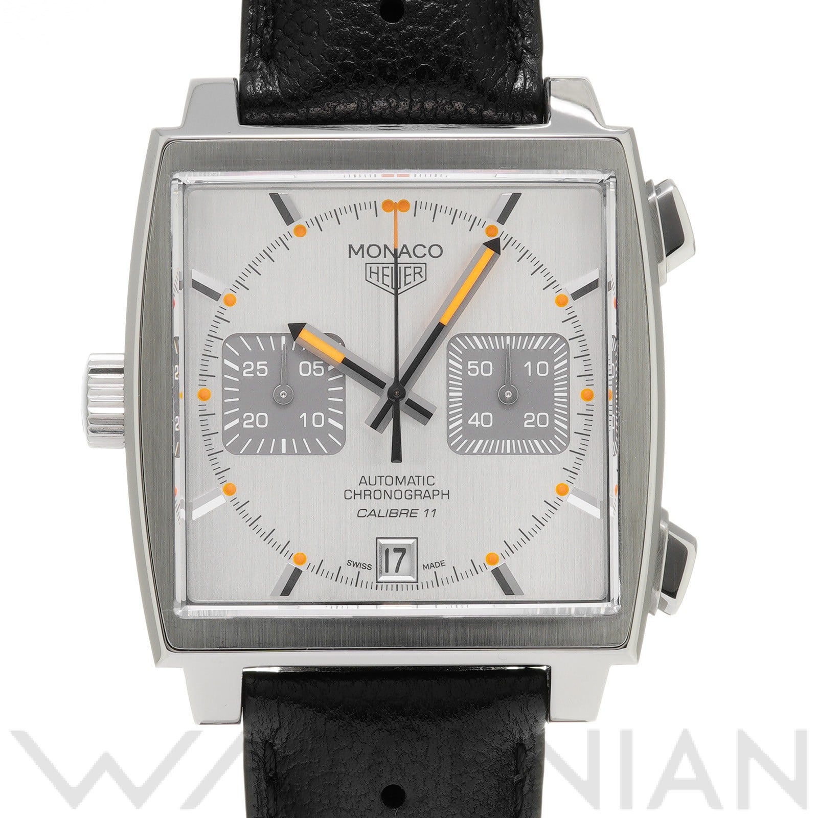 モナコ キャリバー11 クロノグラフ スティーブ・マックイーン CAW211C.FC6241 シルバー/グレー タグホイヤー TAG HEUER メンズ 【中古】