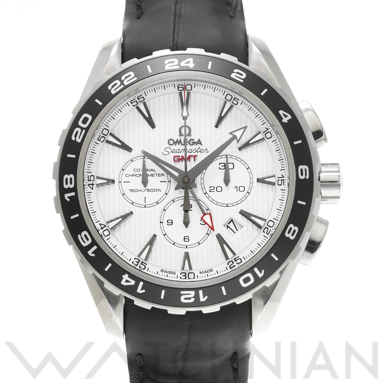 シーマスター アクアテラ コーアクシャル GMT クロノグラフ 231.13.44.52.04.001 ホワイト オメガ OMEGA メンズ 【中古】
