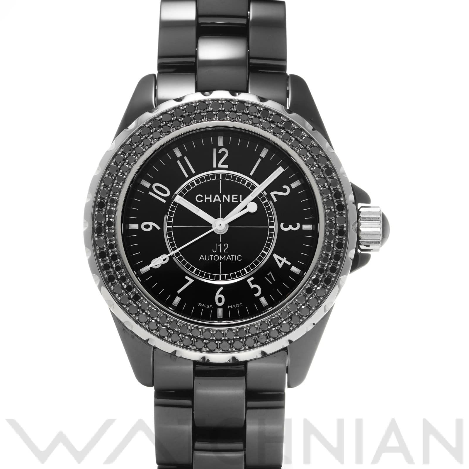 シャネル / CHANEL J12 38MM H1417 ブラック メンズ 時計 【中古】【wristwatch】