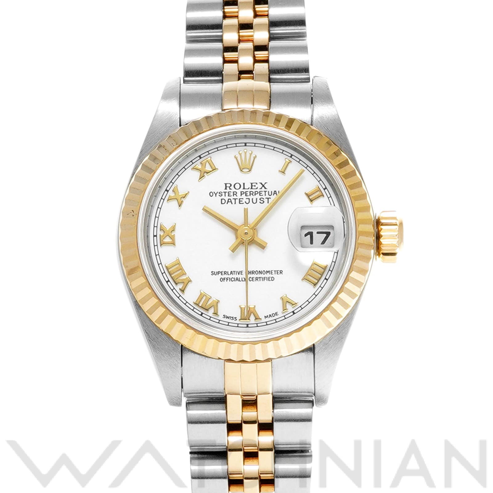 ロレックス デイトジャスト 79173 ホワイト レディース 時計 【中古】【wristwatch】