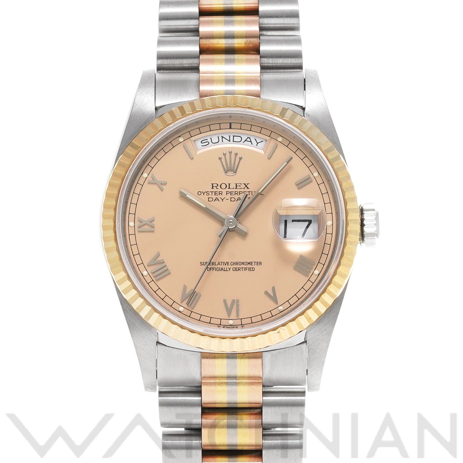 ロレックス デイデイト トリドール 18239BIC コパー メンズ 時計 【中古】【wristwatch】