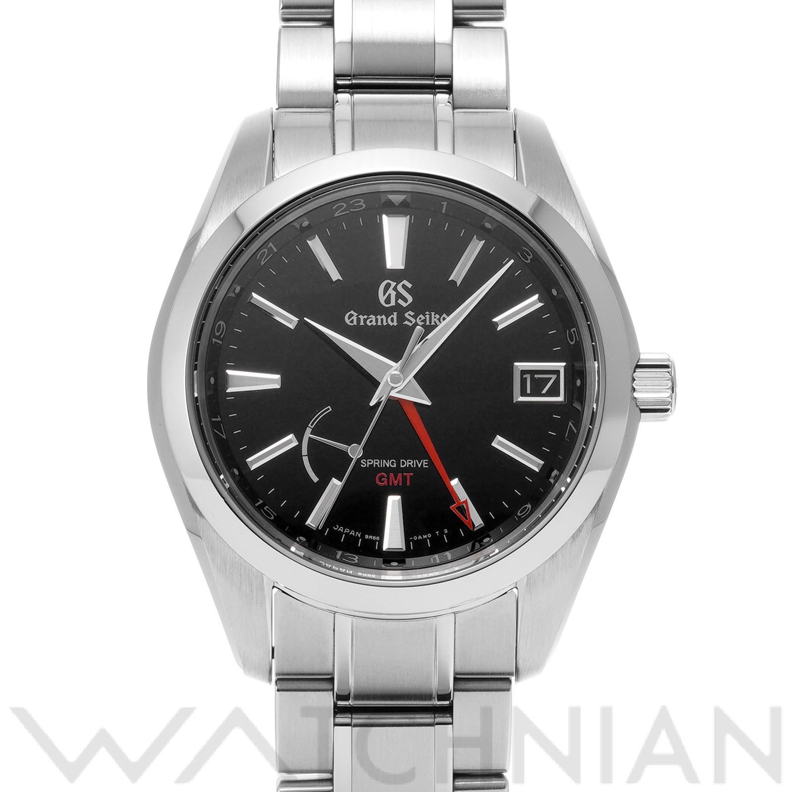 グランドセイコー / Grand Seiko ヘリテージコレクション スプリングドライブ GMT SBGE211 ブラック メンズ 時計 【中古】【wristwatch】