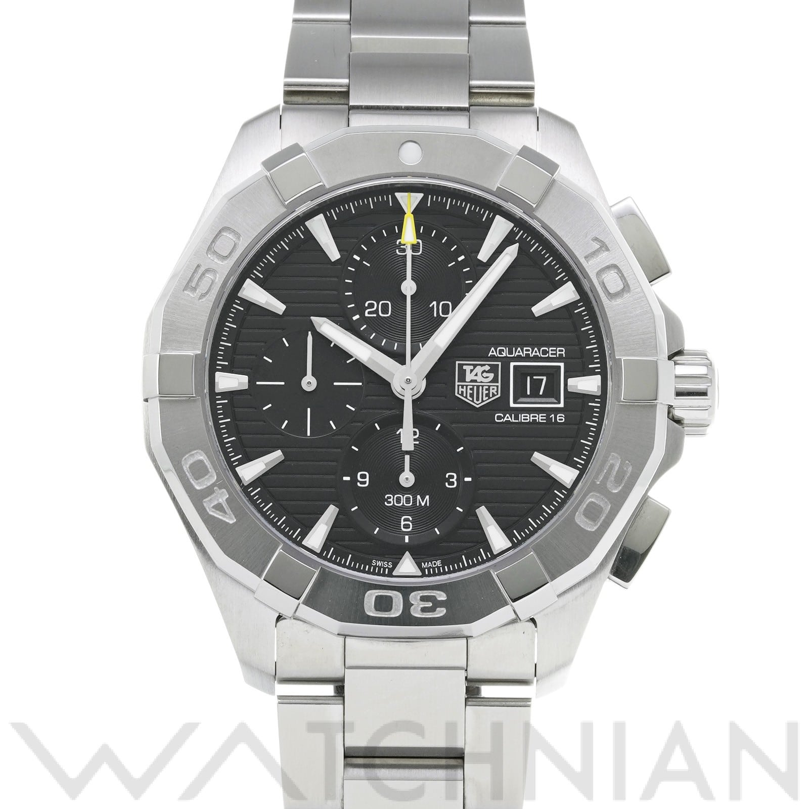 タグ ホイヤー / TAG HEUER アクアレーサー キャリバー16 クロノグラフ CAY2110.BA0927 ブラック メンズ 時計 【中古】【wristwatch】