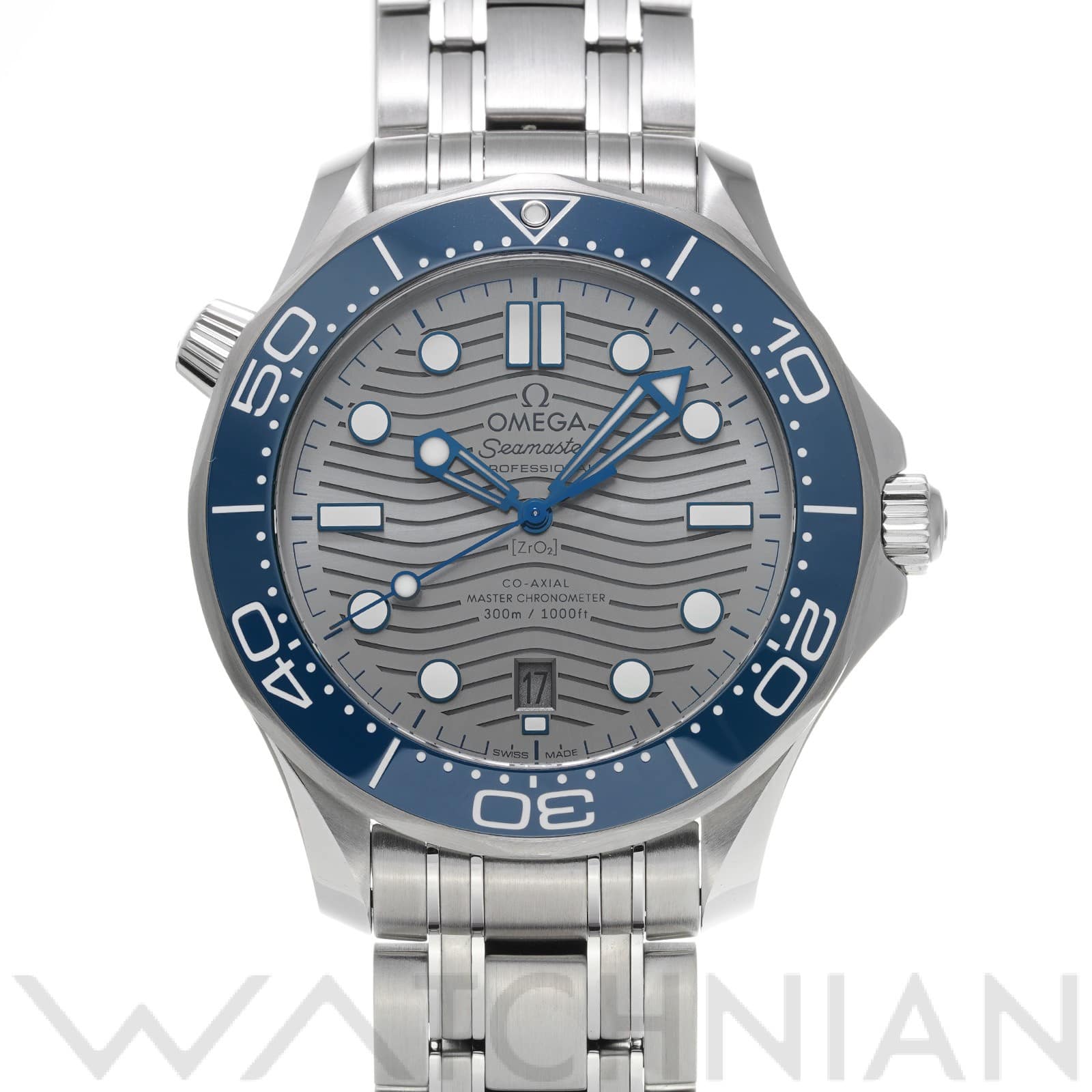 オメガ / OMEGA シーマスター ダイバー300 コーアクシャル マスタークロノメーター 210.30.42.20.06.001 グレー メンズ 時計 【中古】【wristwatch】